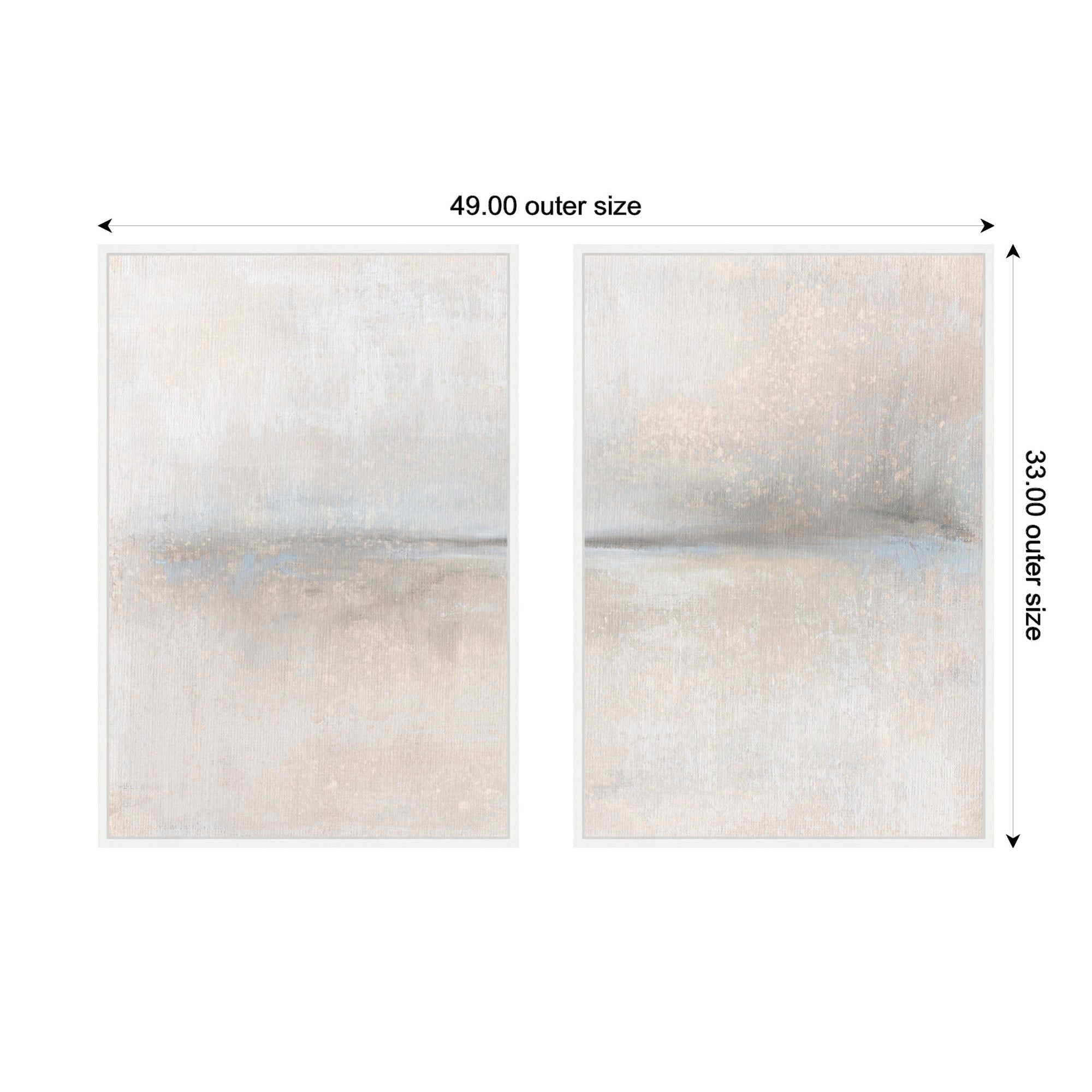 Art Set 2 Piece Set 23x33 Sylvie White 2