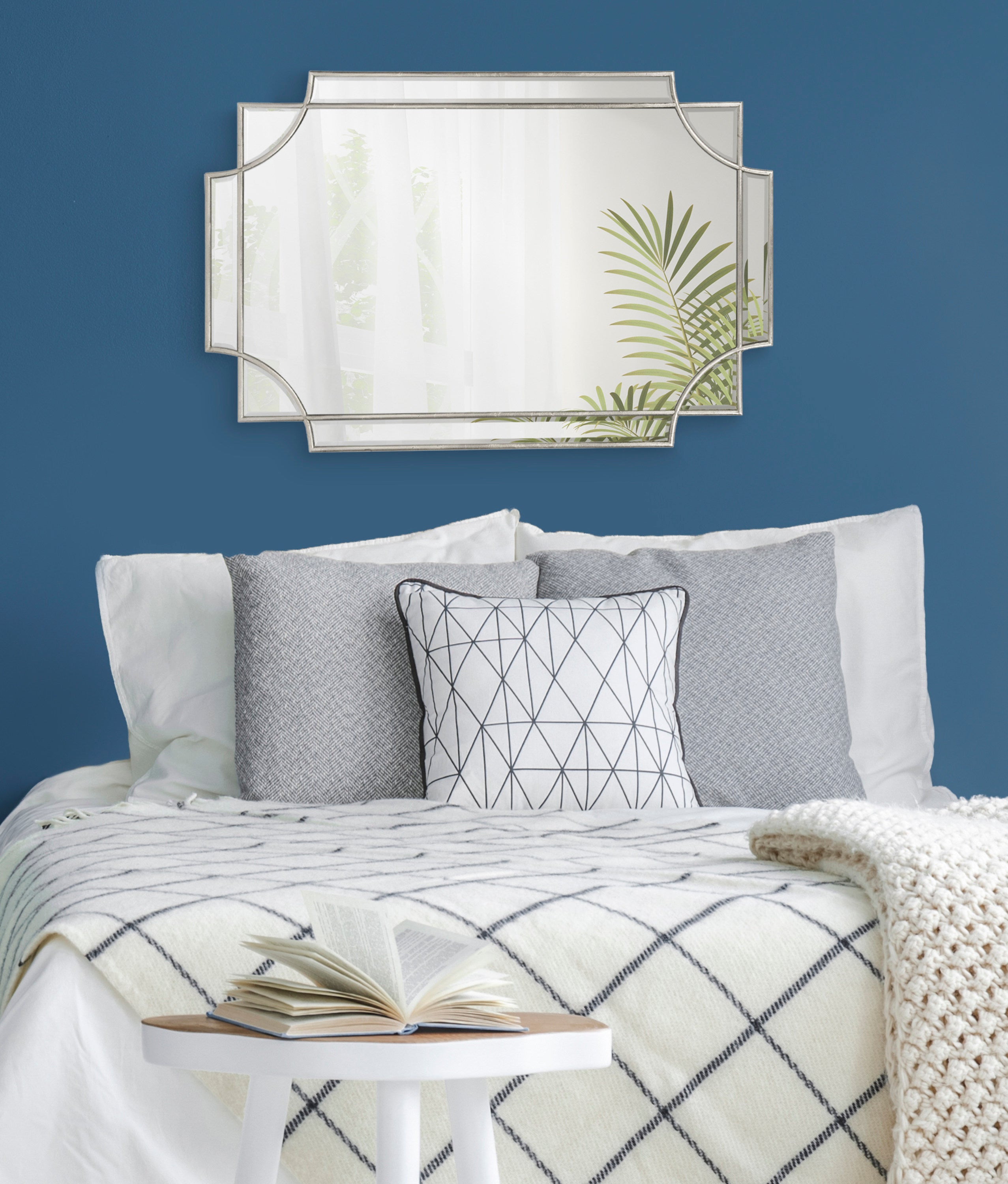Scallop Mirror 24x36 Silver 8