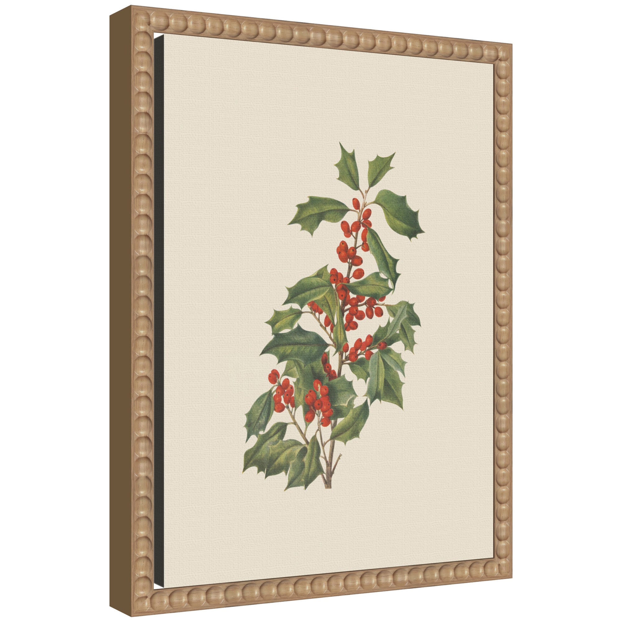 Framed Canvas Sylvie Beaded Rustic Natural 10x13 1