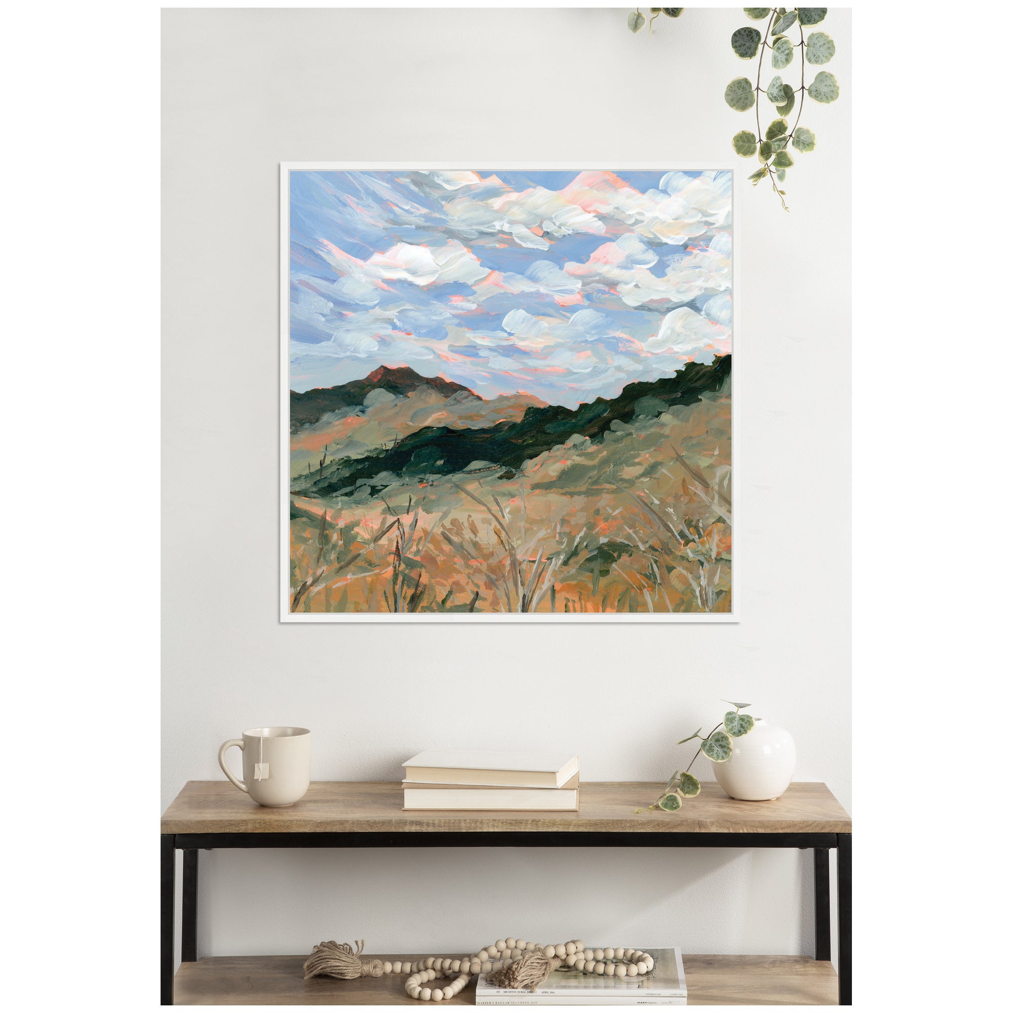 Framed Canvas Sylvie White 30x30 6