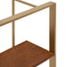 Accent Shelf 15x32 Walnut Brown Gold 5