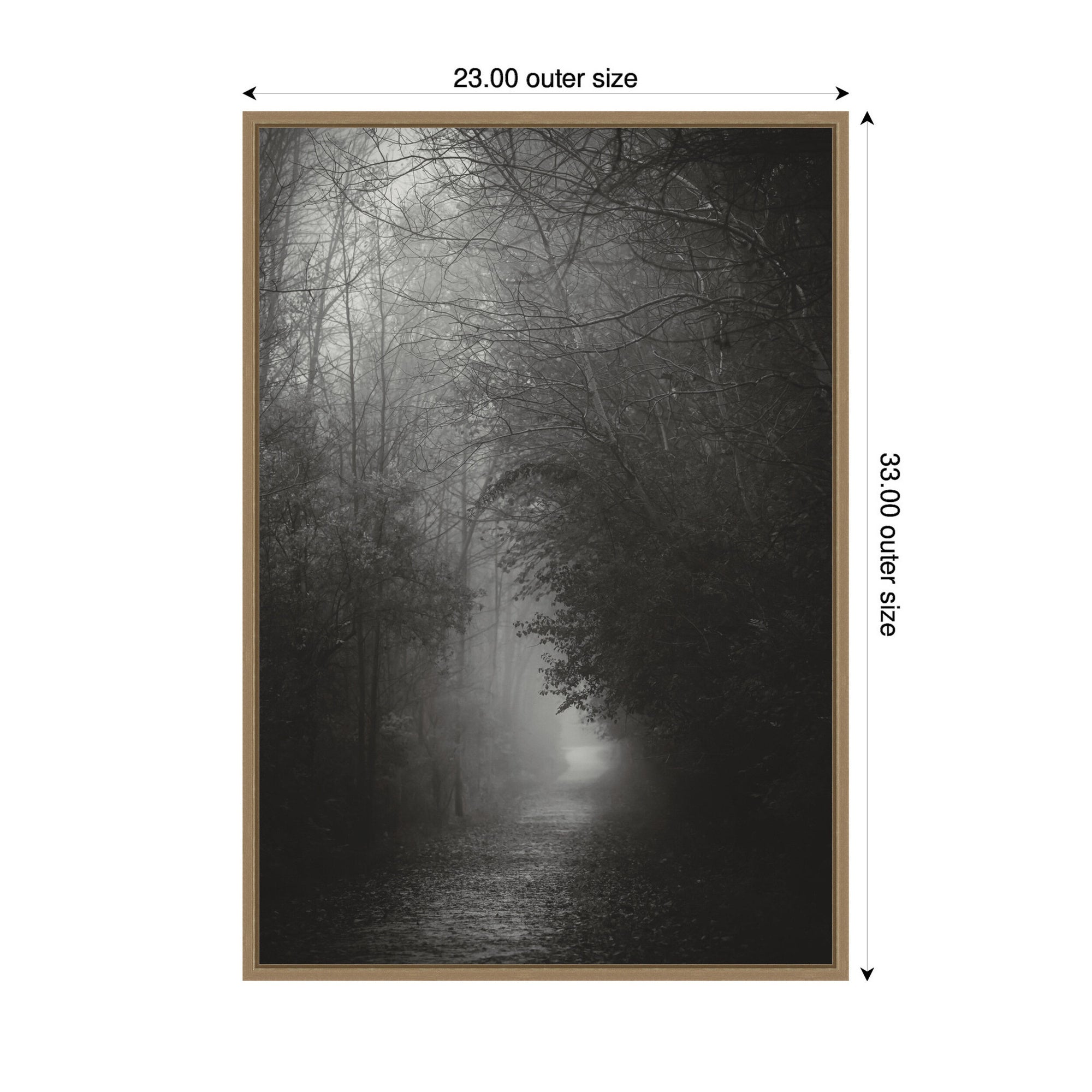 Framed Canvas 23x33 Sylvie Dark Gold 2