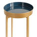 Nesting Table Navy Blue Gold 2 Piece 5