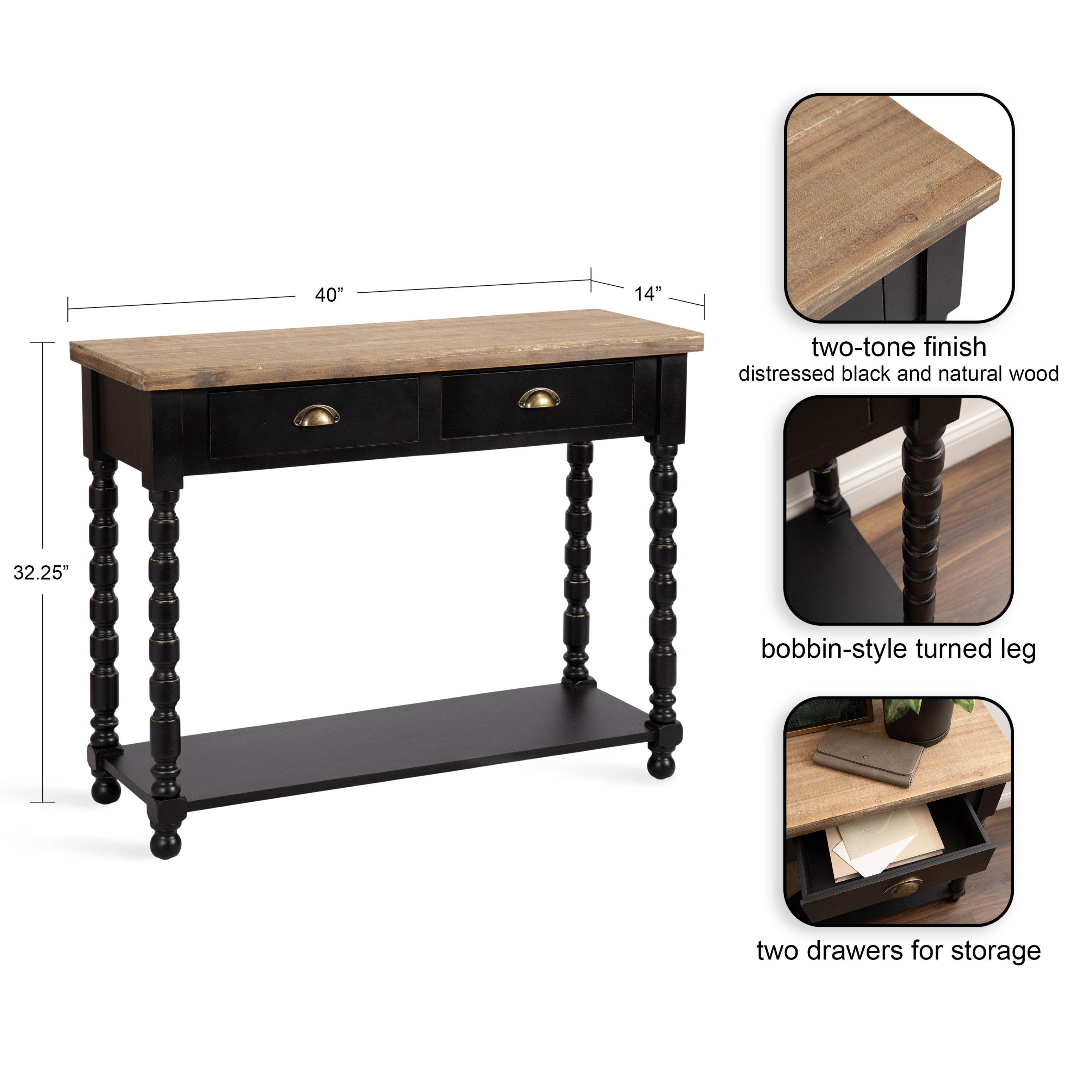Rutledge Console Table with Storage