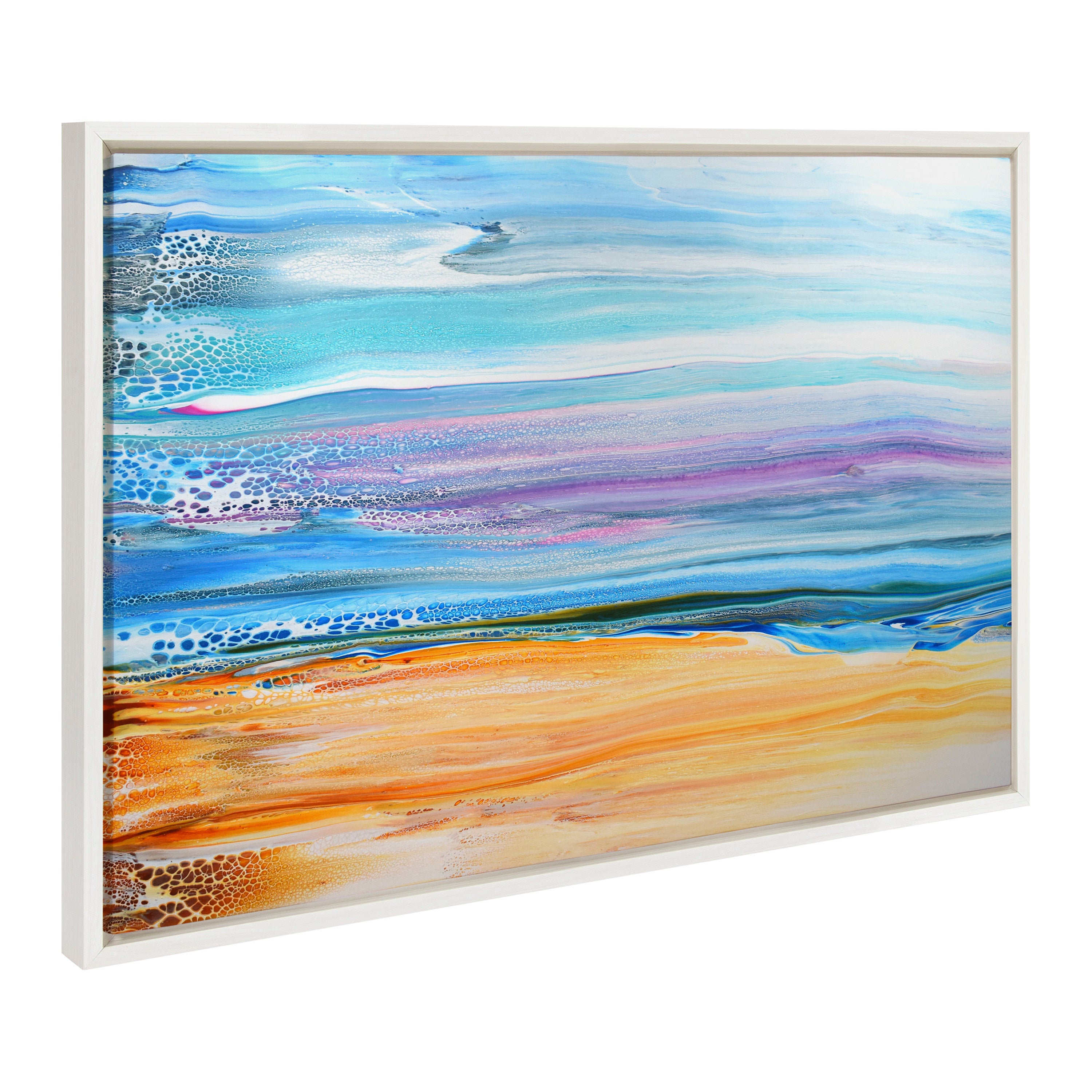 Sylvie Sand and Surf Framed Canvas by Xizhou Xie