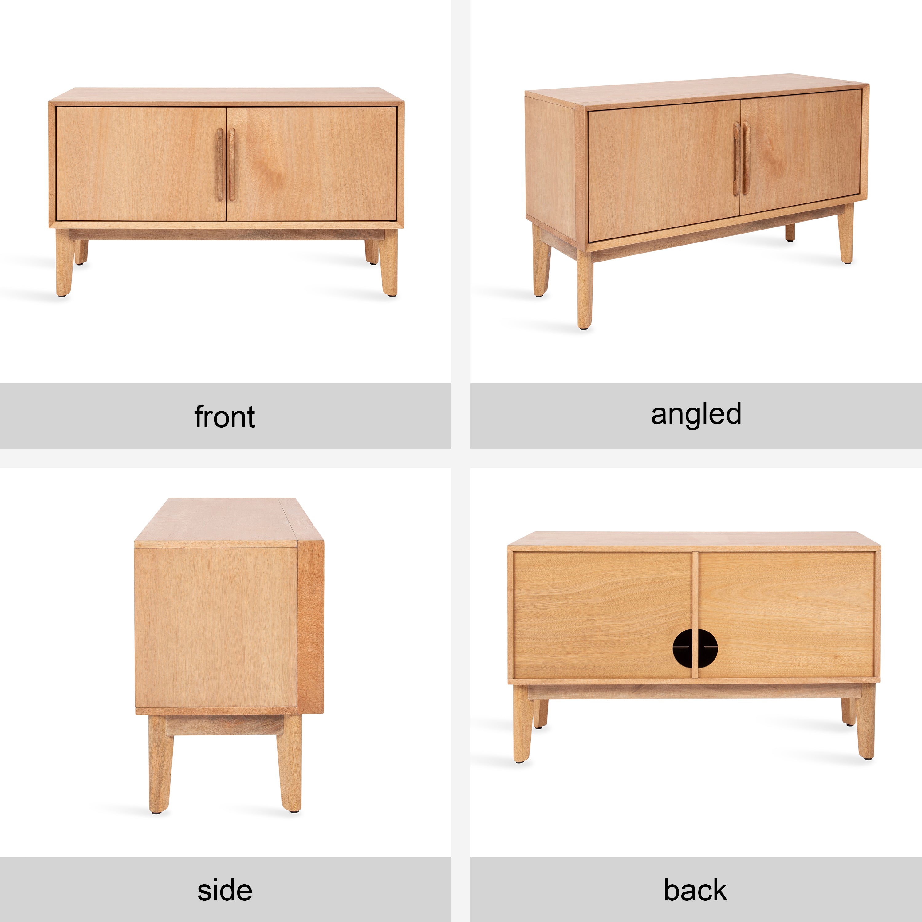 TV Stand 38x15x22 Natural 4