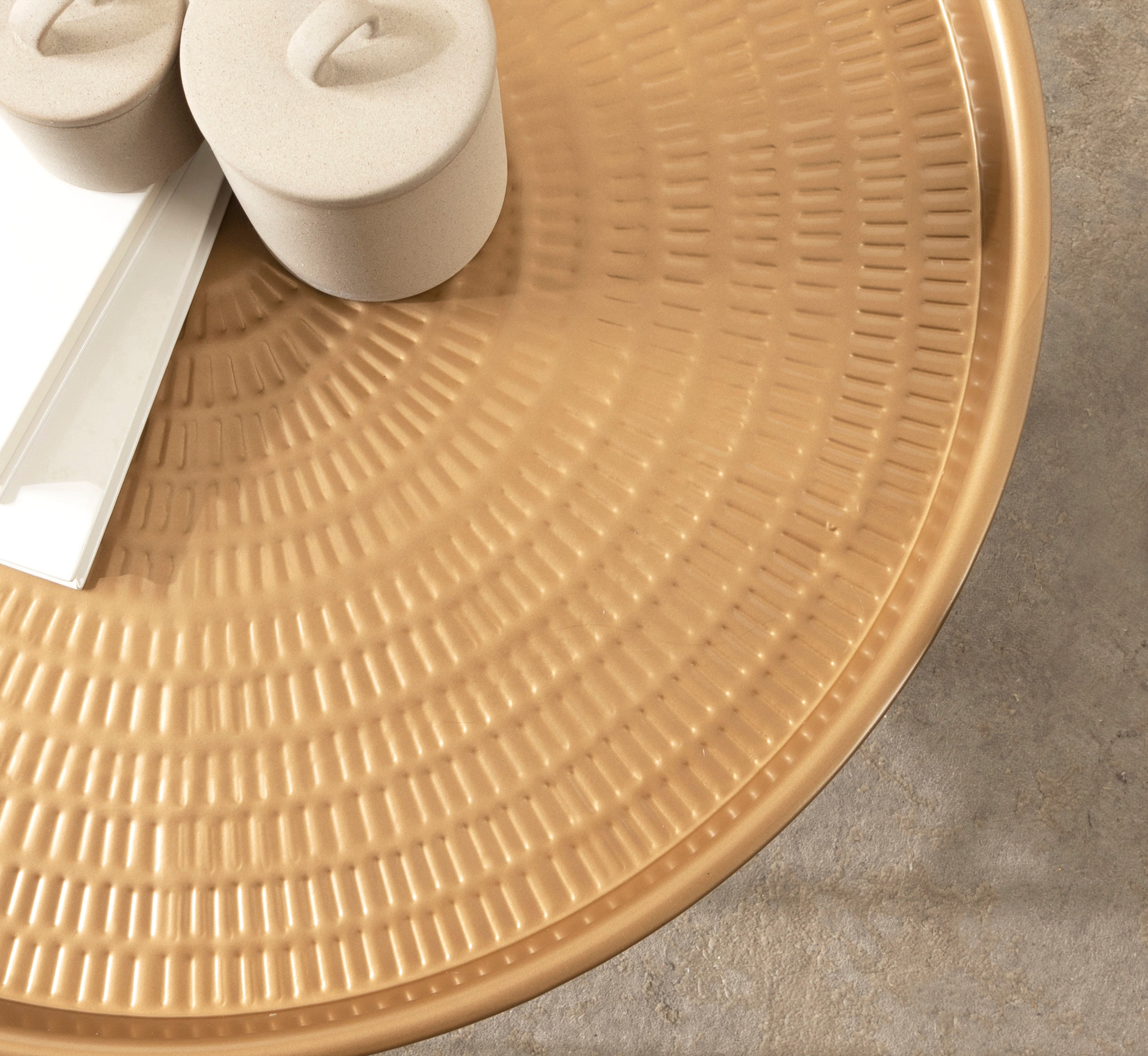 Mahdavi Round Metal Coffee Table