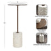 Drink Table 10x10x22 White Bronze 2