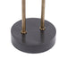 Side Table Clear Gold 16x16x24 5