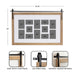 Wall Frame Rustic Brown 34x20 matted to 12op 2