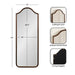 Arch Mirror Bronze 18x48 2