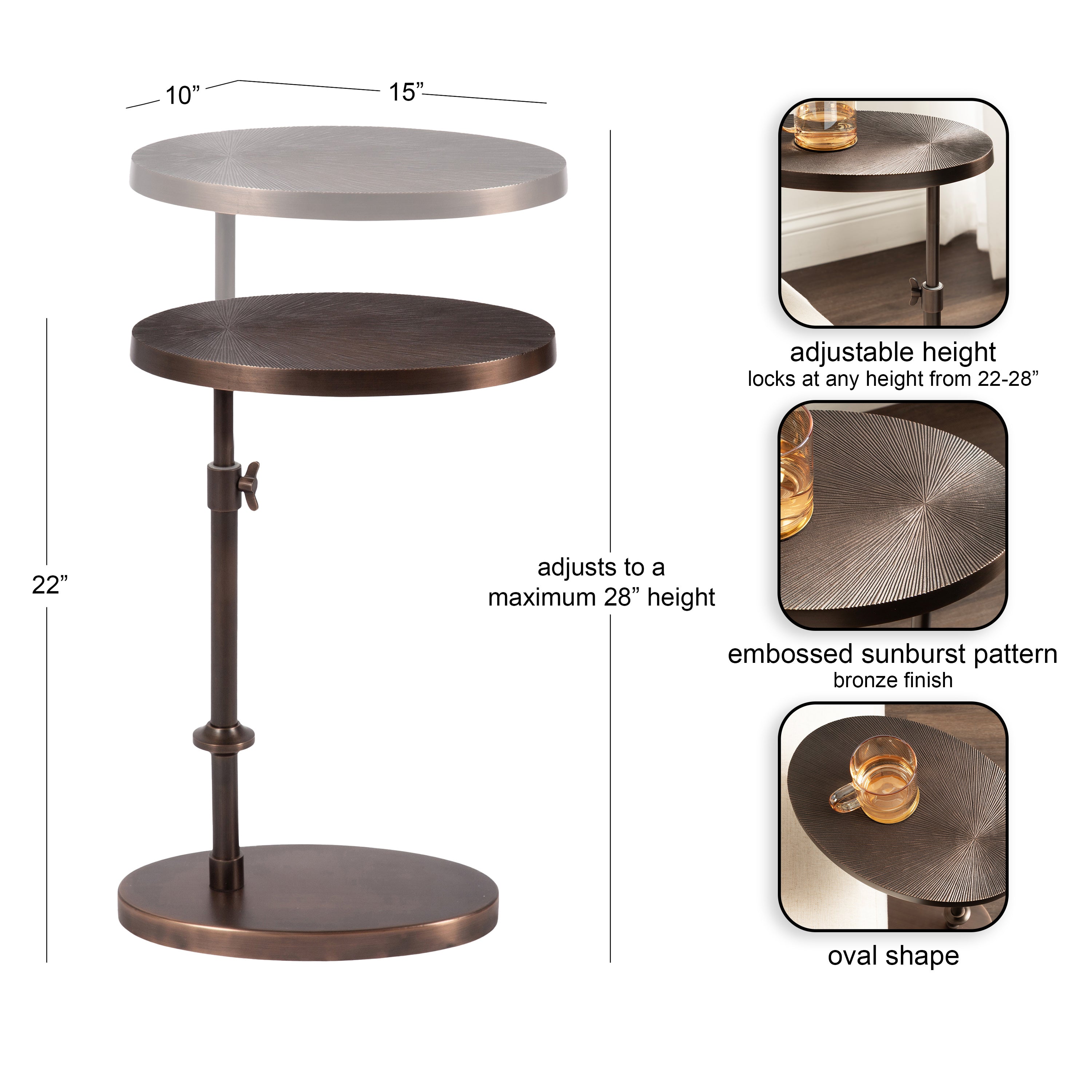 C Table Bronze 15x10x28 2