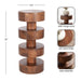 Drink Table Walnut Brown 9x9x20 2