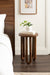 Side Table Walnut Brown 14x14x20 8