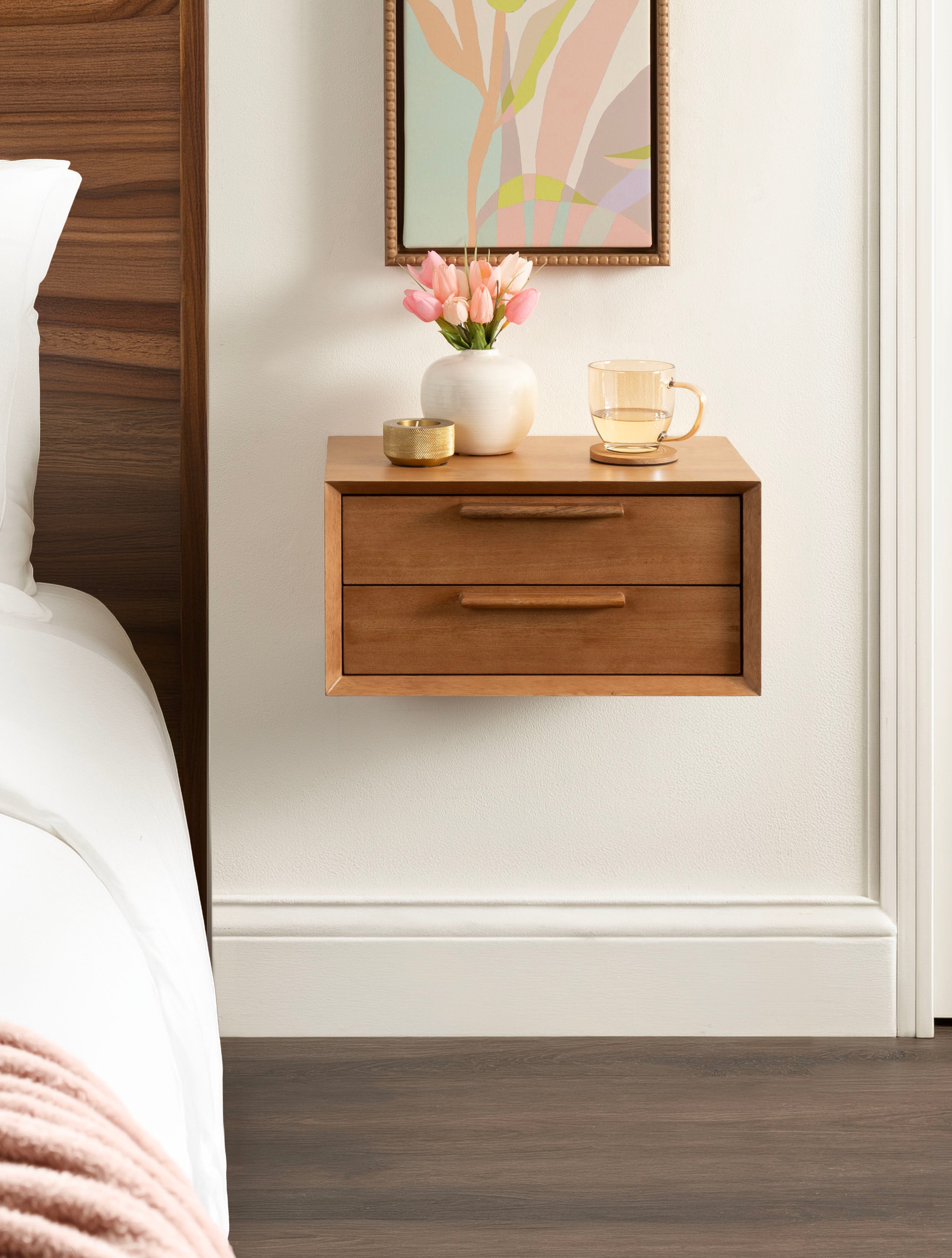 Floating Side Table 16x12x8 Natural 7