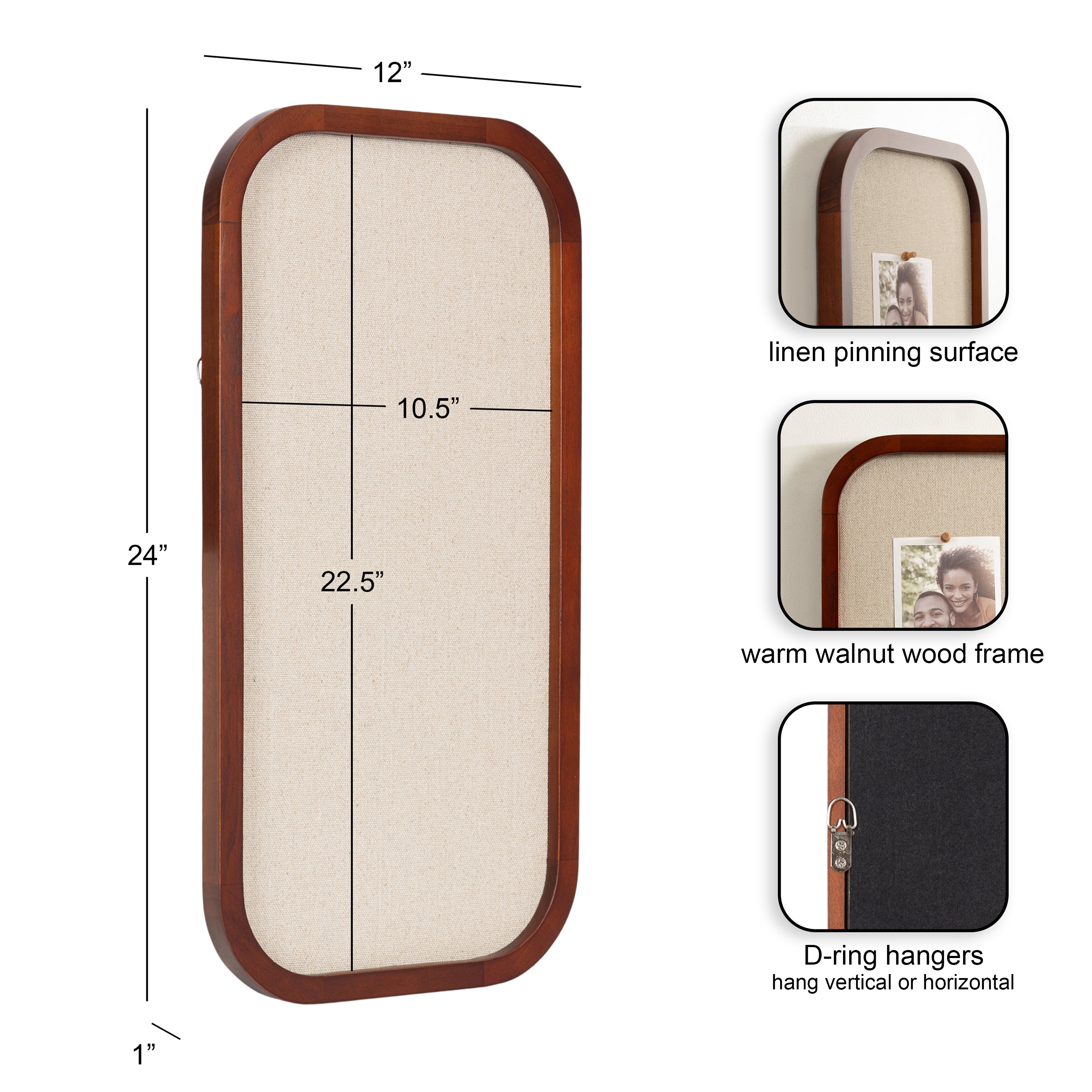 Pinboard Dark Brown 12x24 2