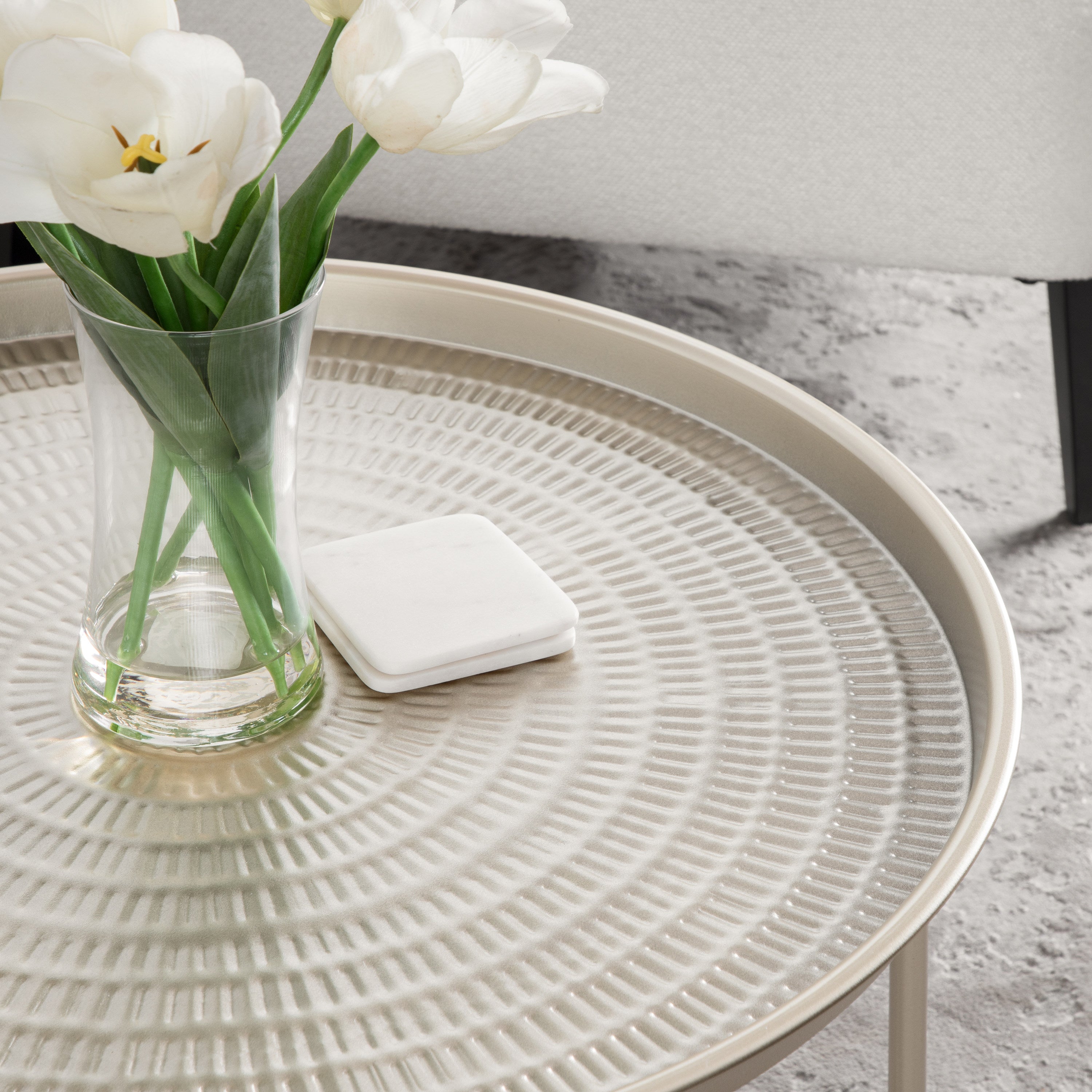 Mahdavi Round Metal Coffee Table