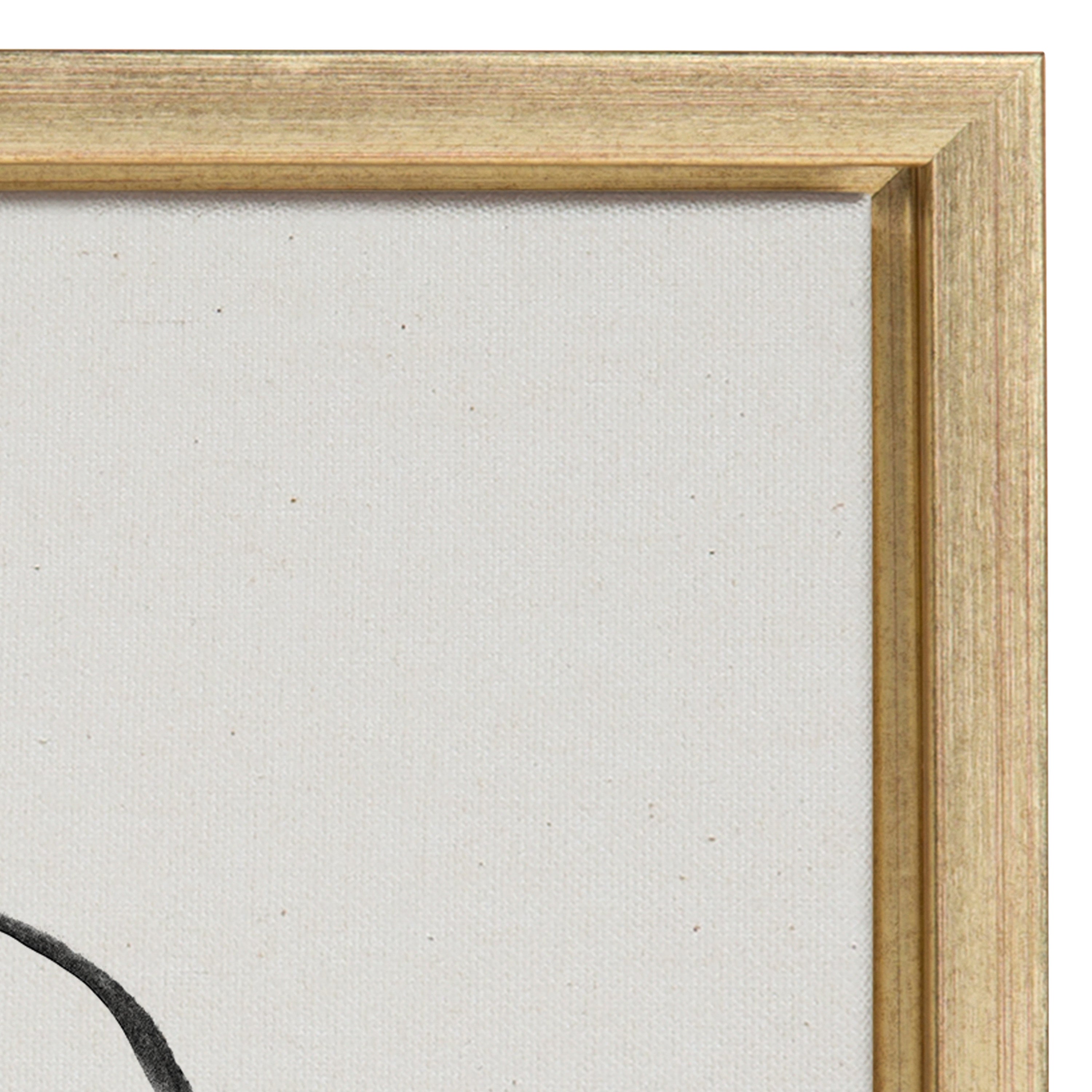 Sylvie Going in Circles Framed Textured Canvas Set by Teju Reval of SnazzyHues