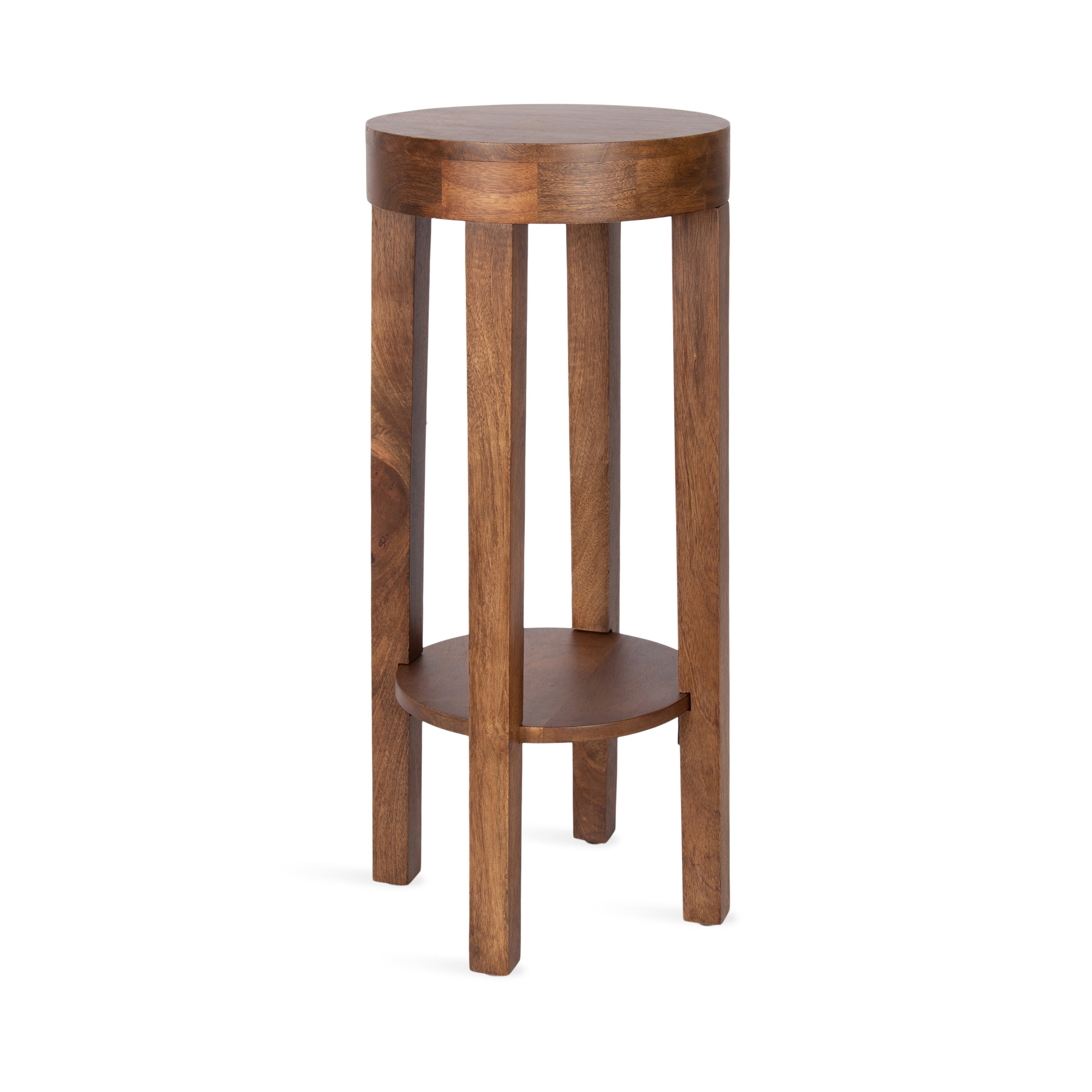 Side Table Walnut Brown 12x12x28 1