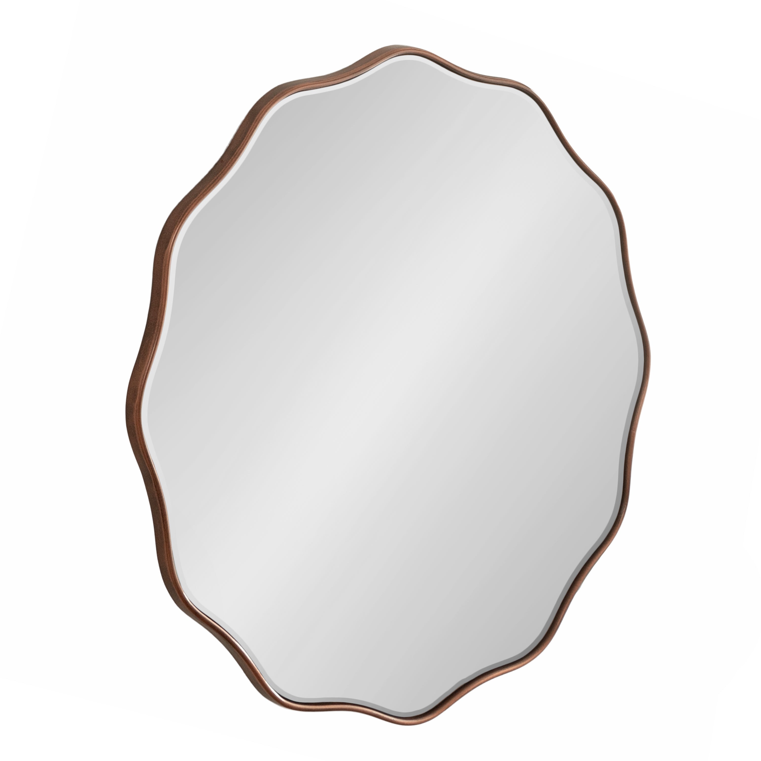 Viona Round Scalloped Mirror
