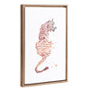 Sylvie Beaded Boho Tiger Framed Canvas by Viola Kreczmer