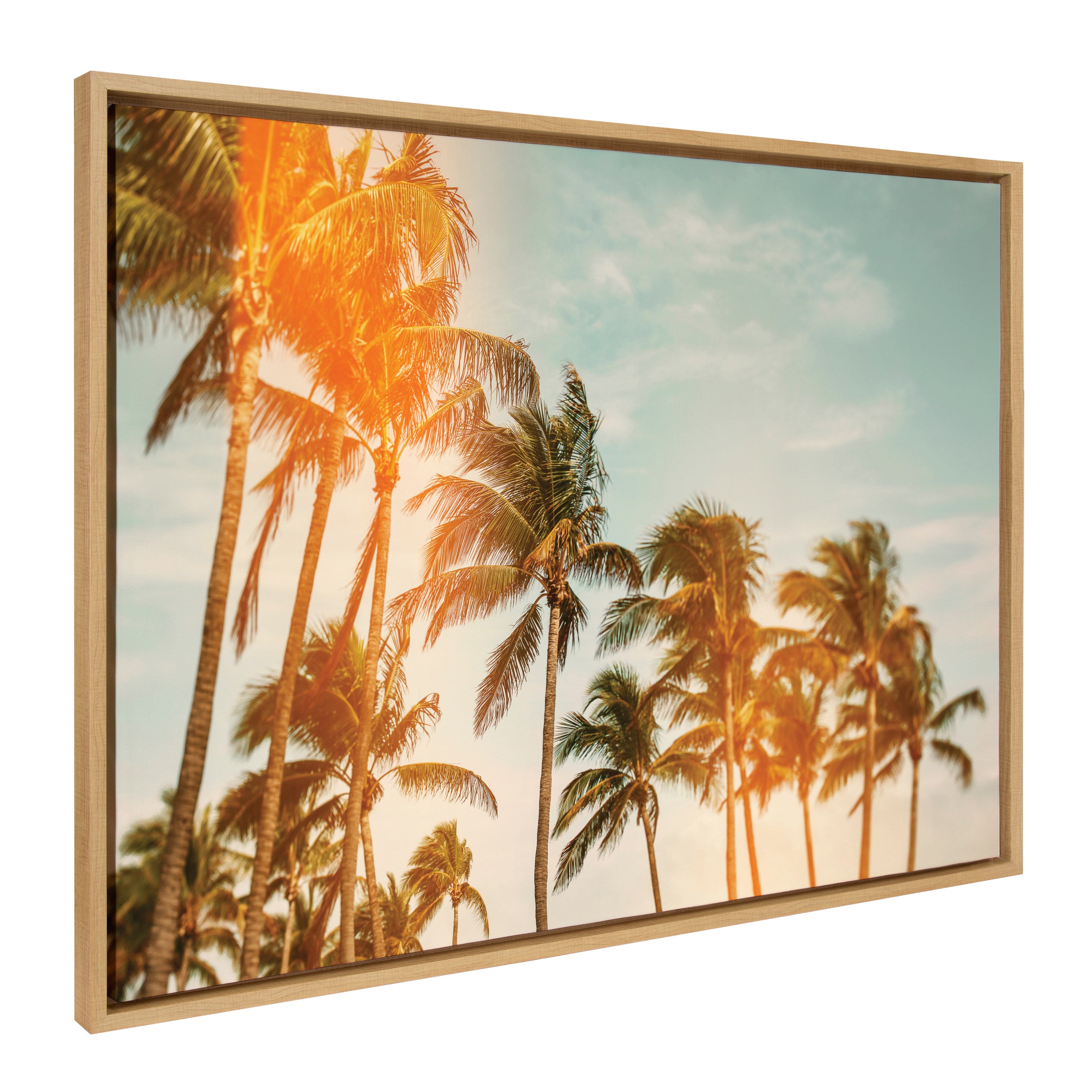 Sylvie Miami Breeze Framed Canvas by Alicia Bock