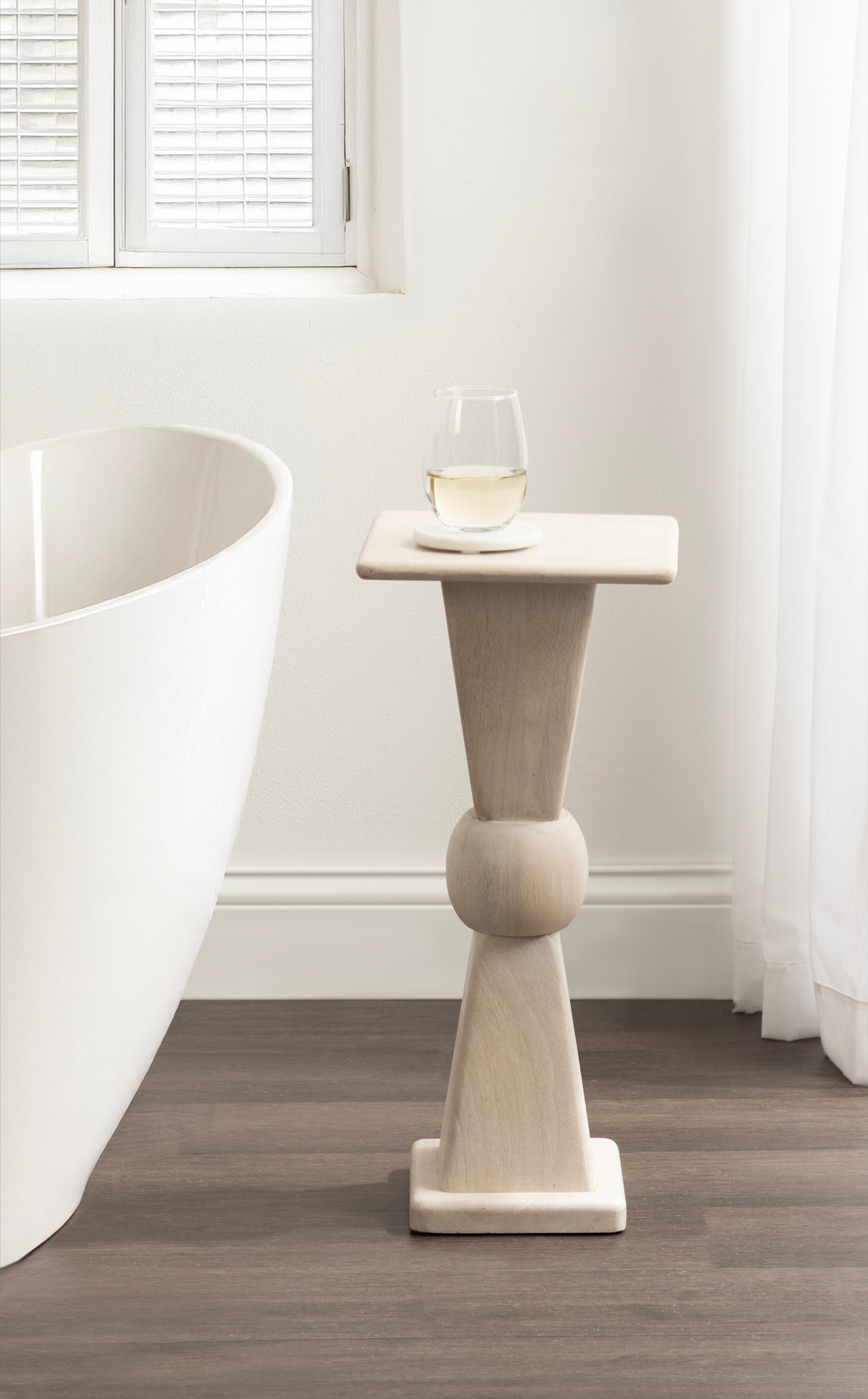 Drink Table White 10x10x22 8