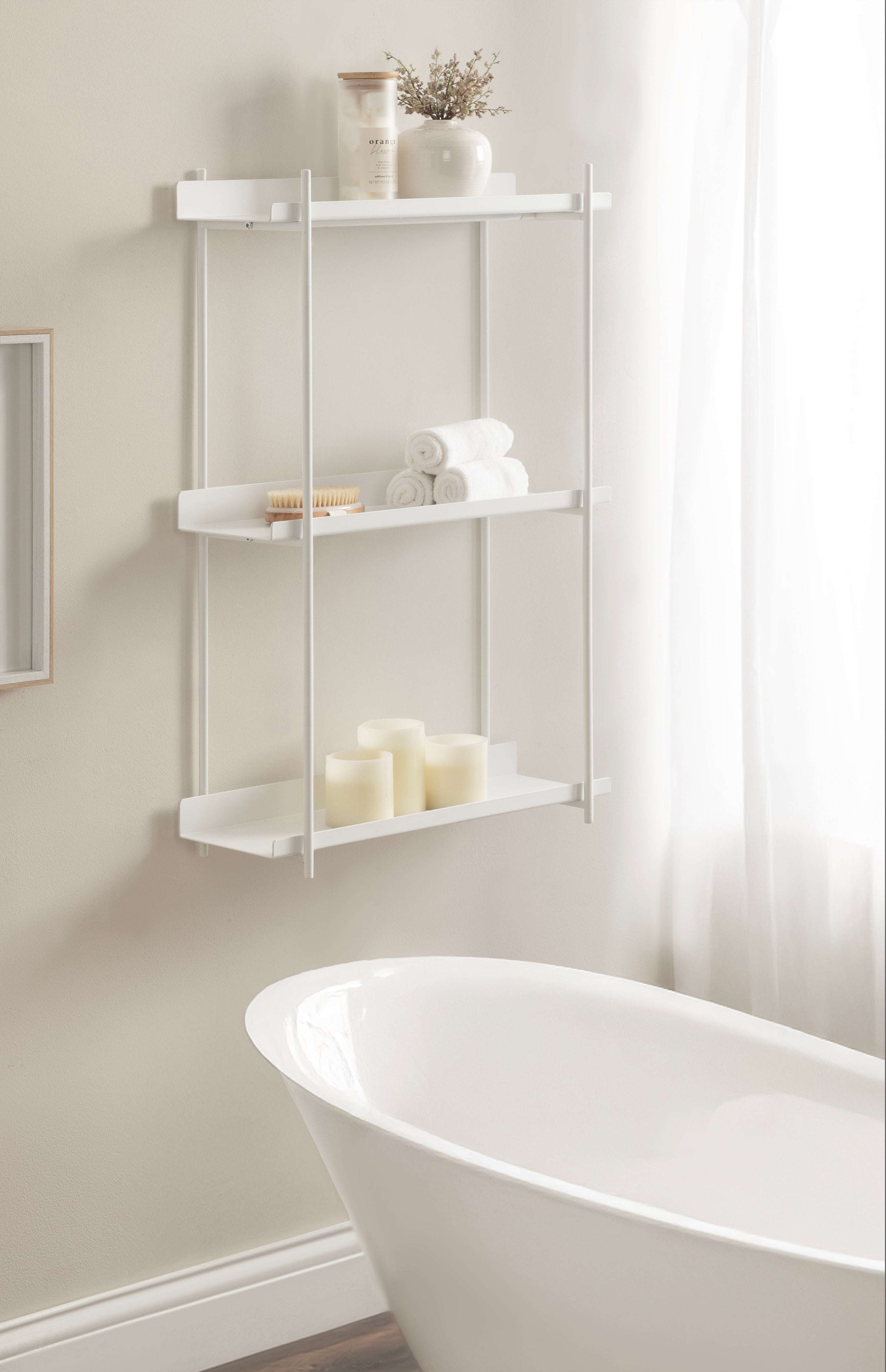 Accent Shelf White 20x7x30 7