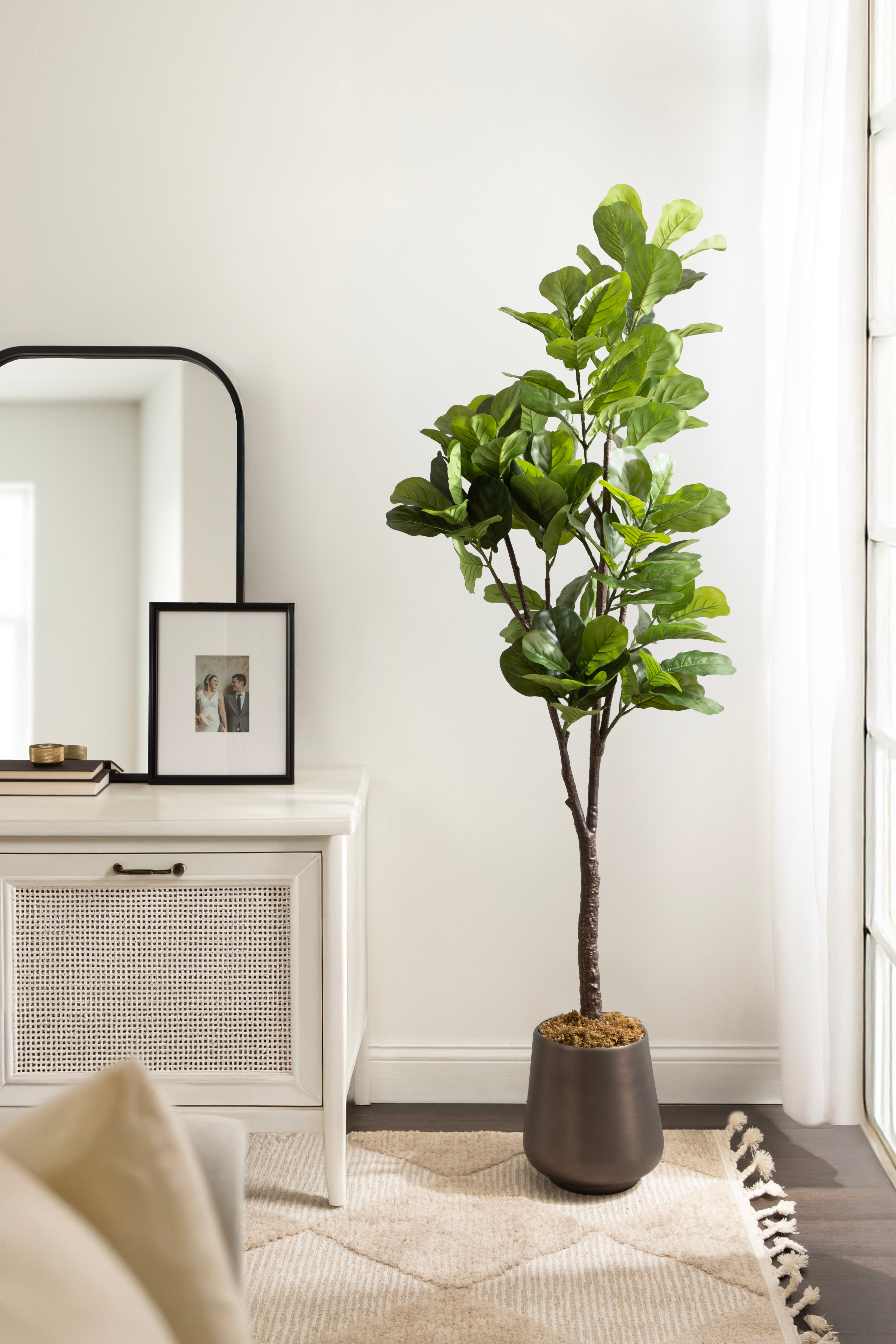 Faux Tree Dark Silver 6' 8