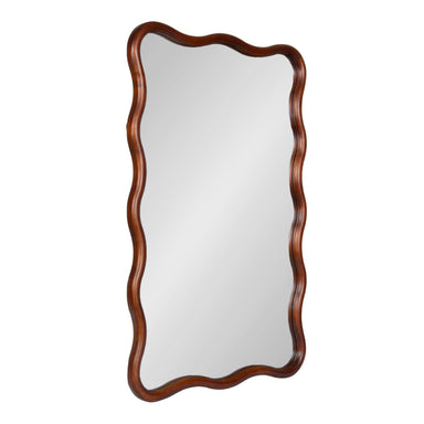 Scallop Mirror Dark Brown 24x36 1