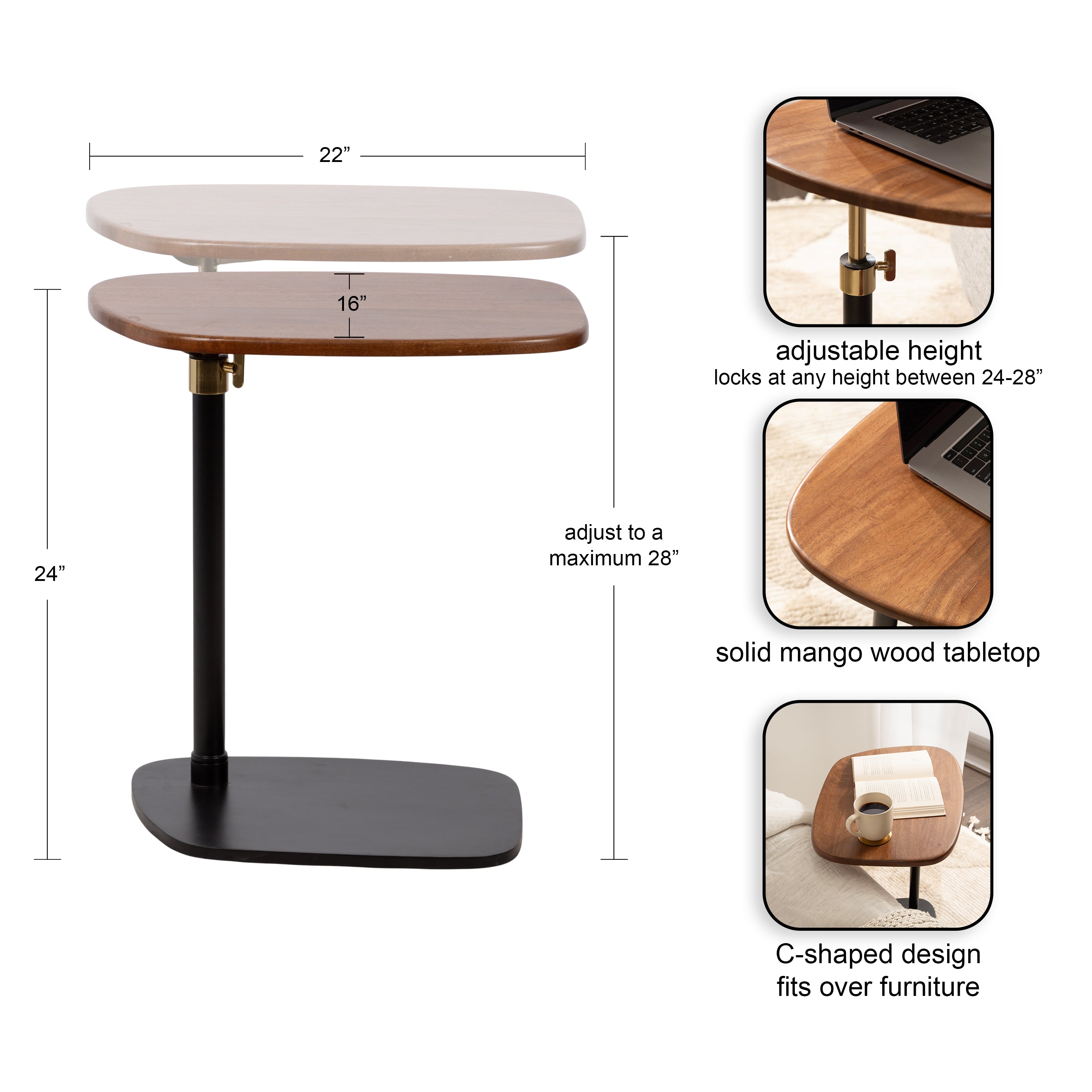 Adamas Adjustable C-Table