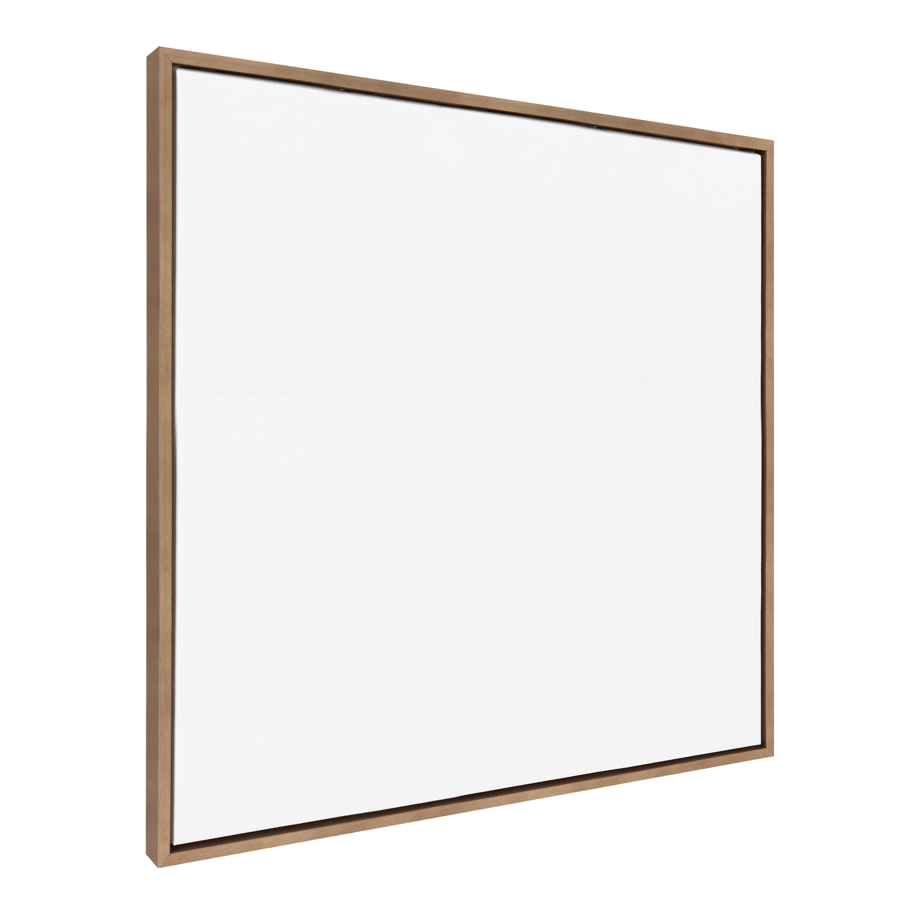 Kate and Laurel Sylvie Blank Framed Canvas Wall Art, 18x40 Gold, Modern Empty Canvas for Paint-Your-Own Art, Premium Canvas Already Framed