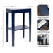 Side Table Navy Blue 16x10x25 2