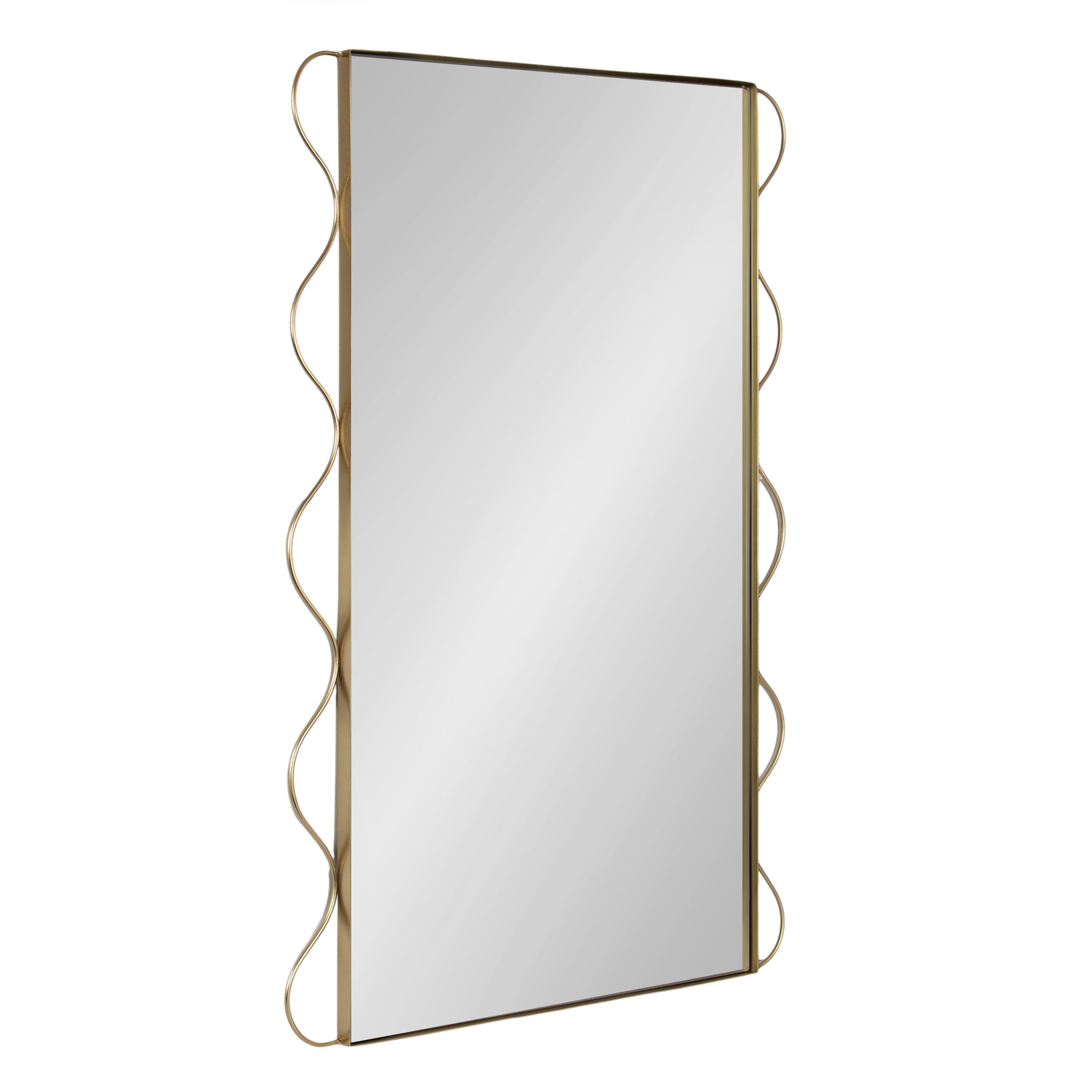 Wriggle Wavy Wall Mirror Metal