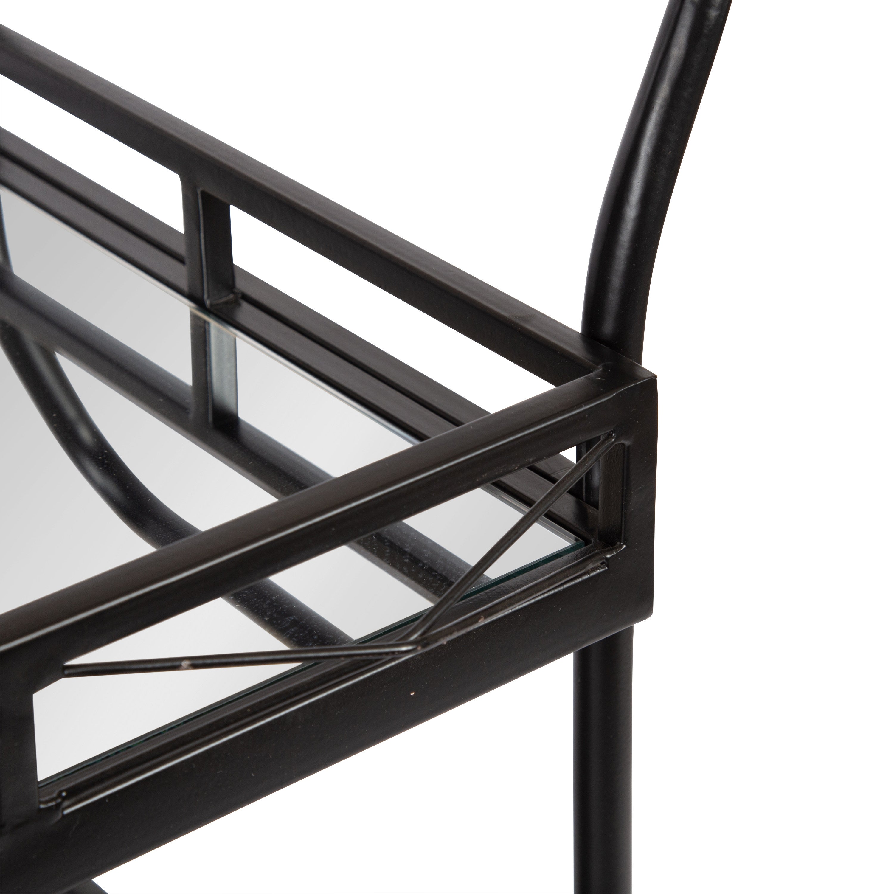 Bar Cart 23x13x35 Black 5