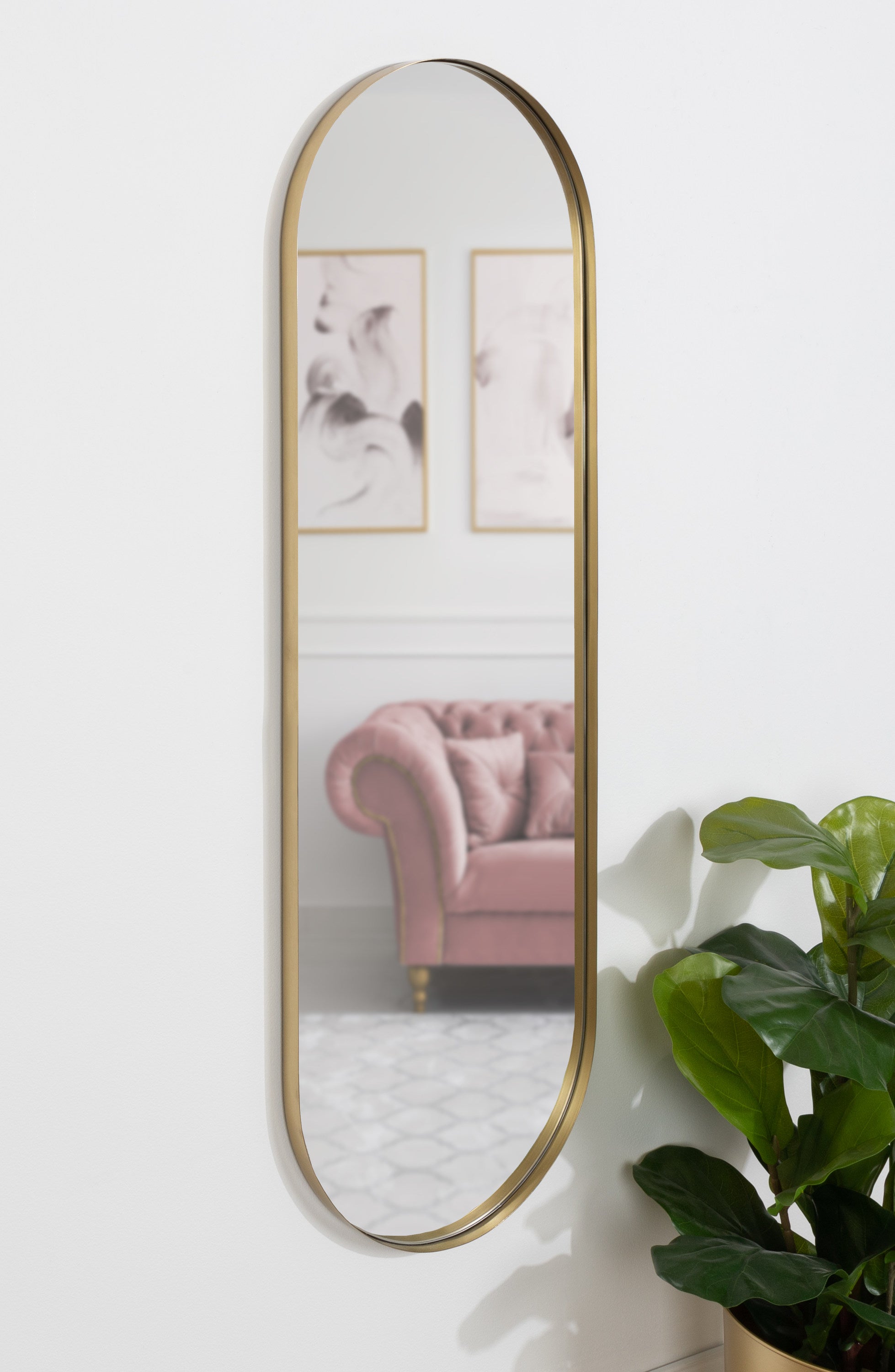 Rollo Capsule Framed Wall Mirror