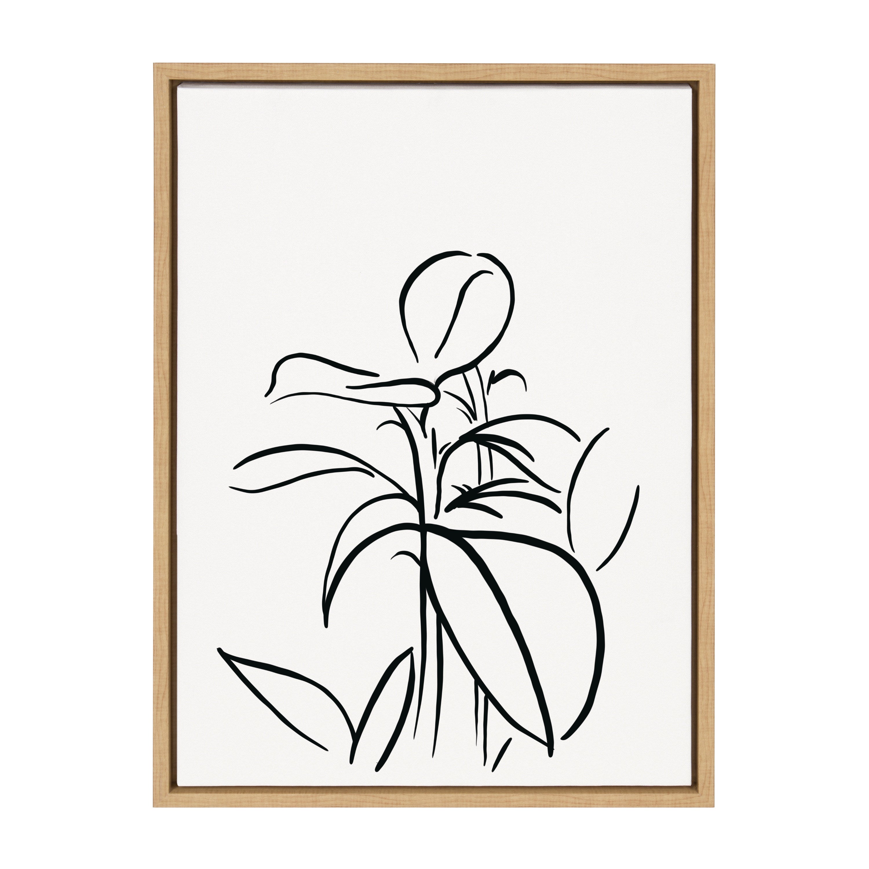 Framed Canvas Sylvie Natural 18x24 1