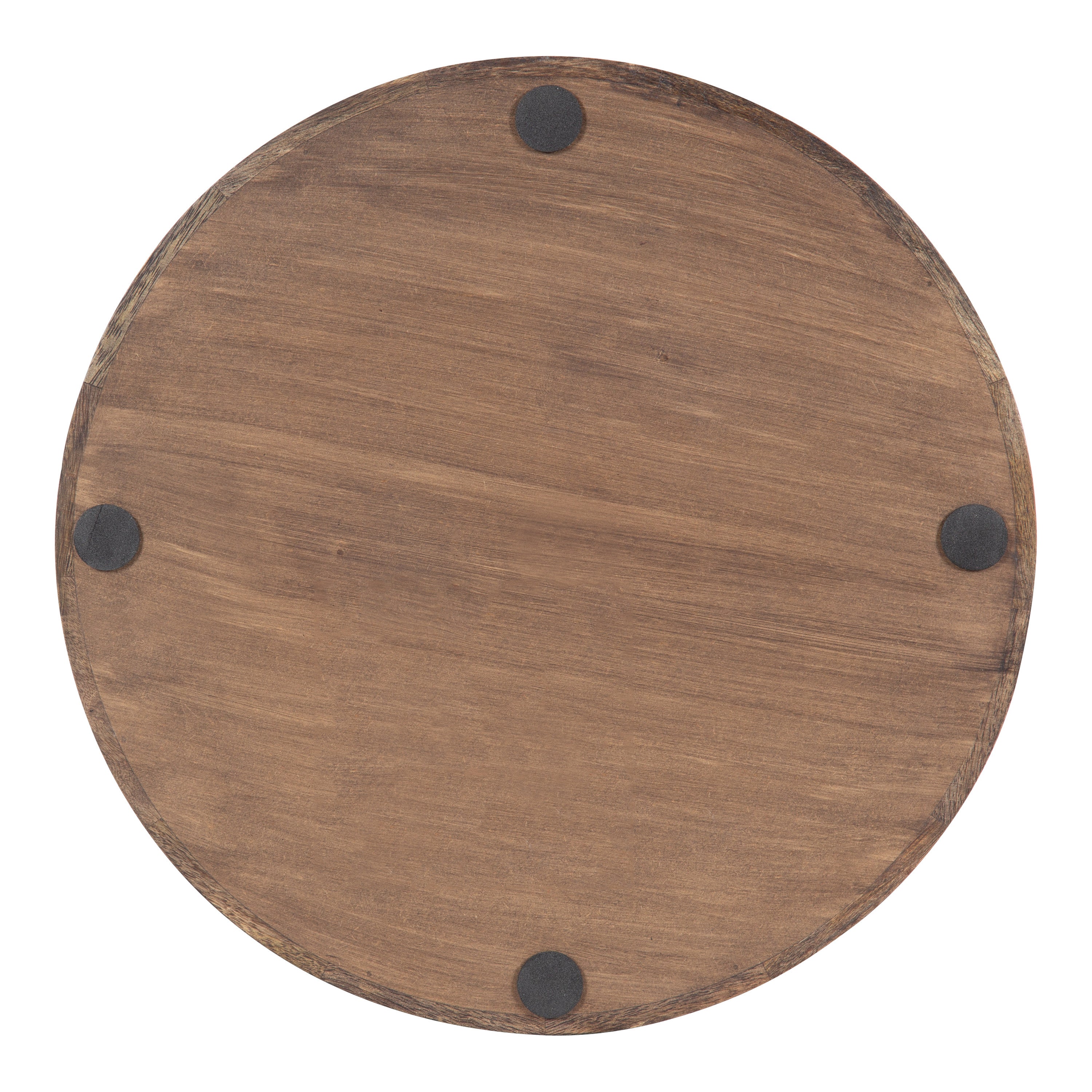 Ehrens Round Decorative Wood Tray