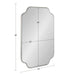 Scallop Mirror 24x36 Silver 5