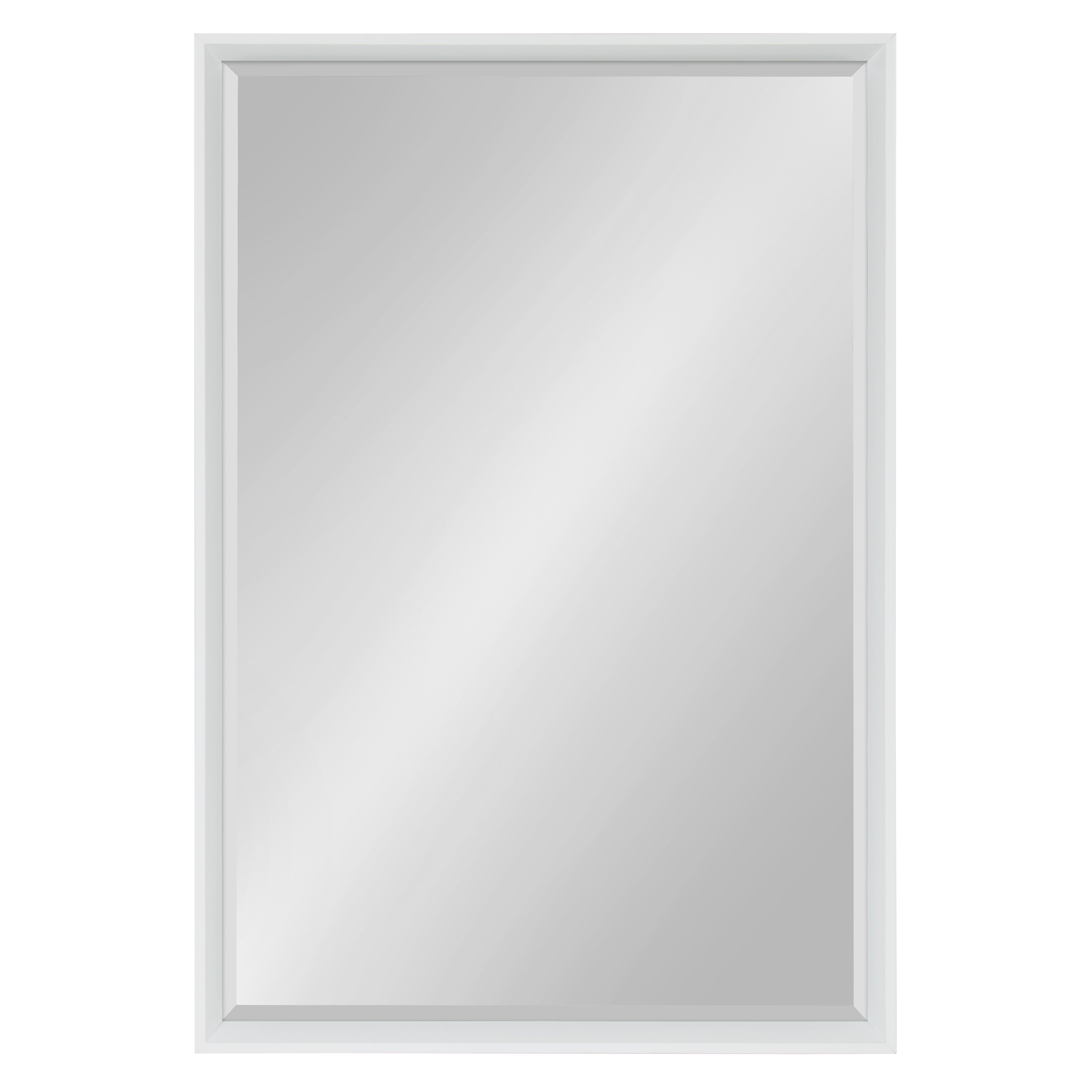 Decorative Wall Mirror White 25.5x37.5 2