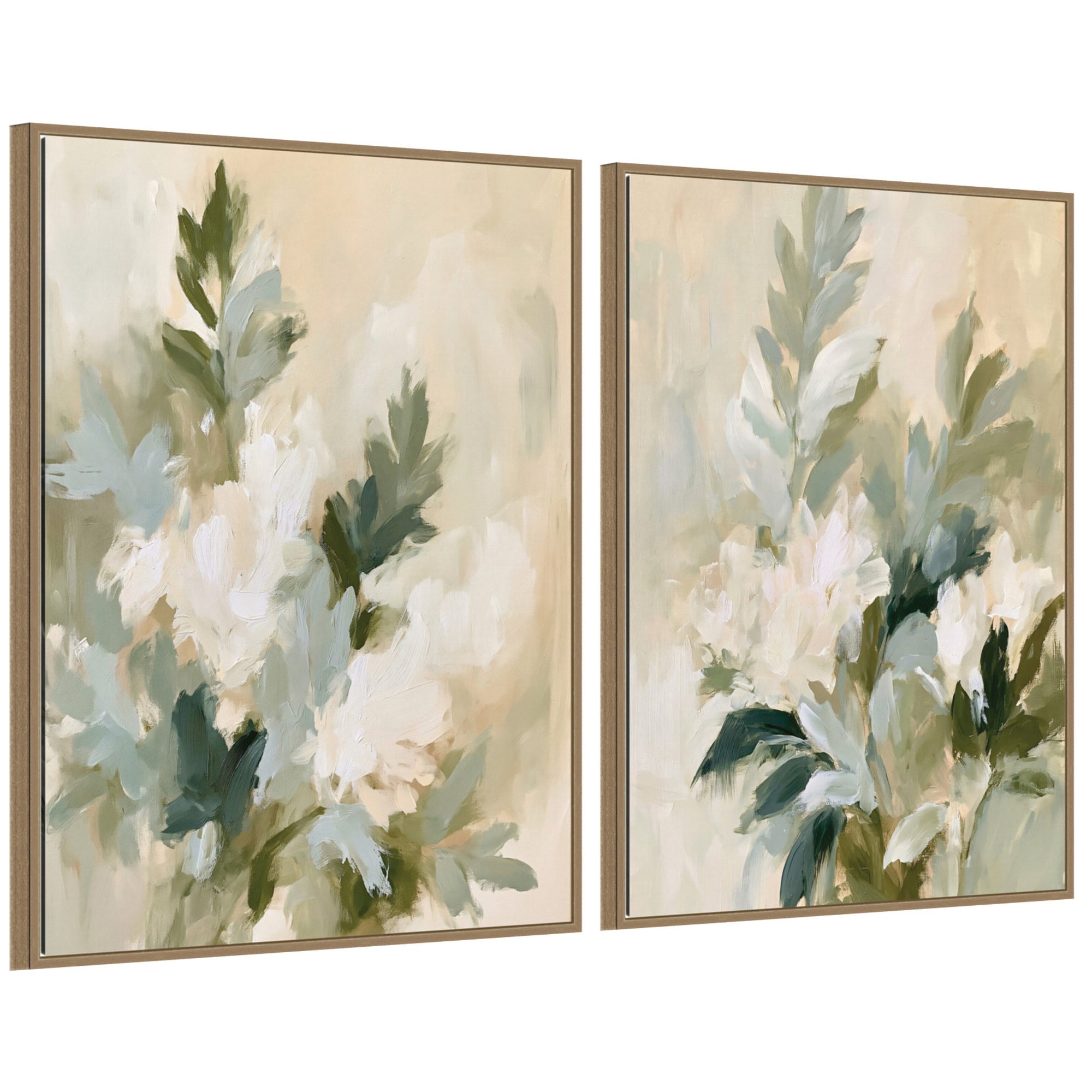 Framed Canvas Sylvie Dark Gold 2 Piece Set 28x38 1