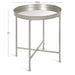 Side Table Silver Mirror 18.25x18.25x22 2