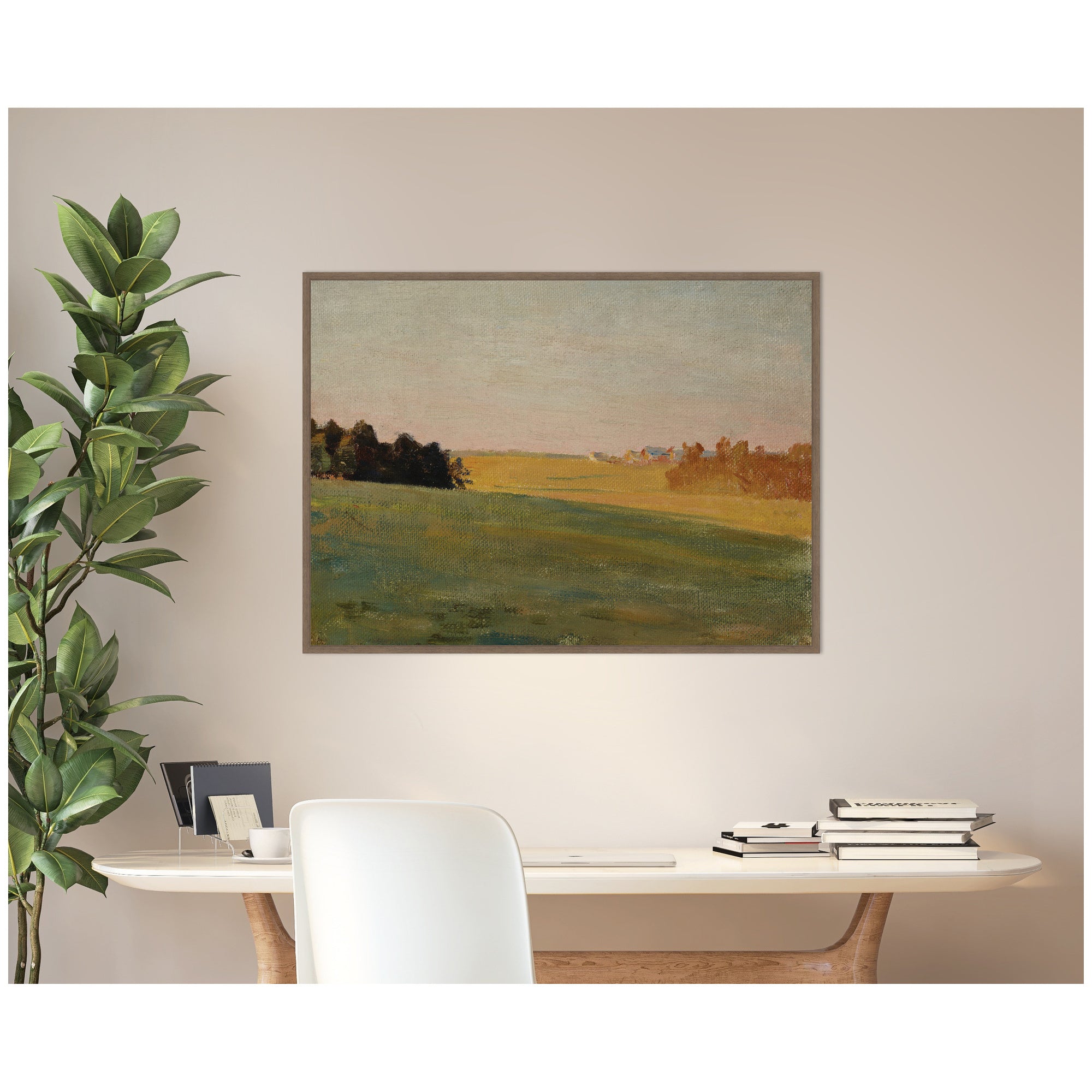 Framed Canvas 38 x 28 Sylvie Walnut 6