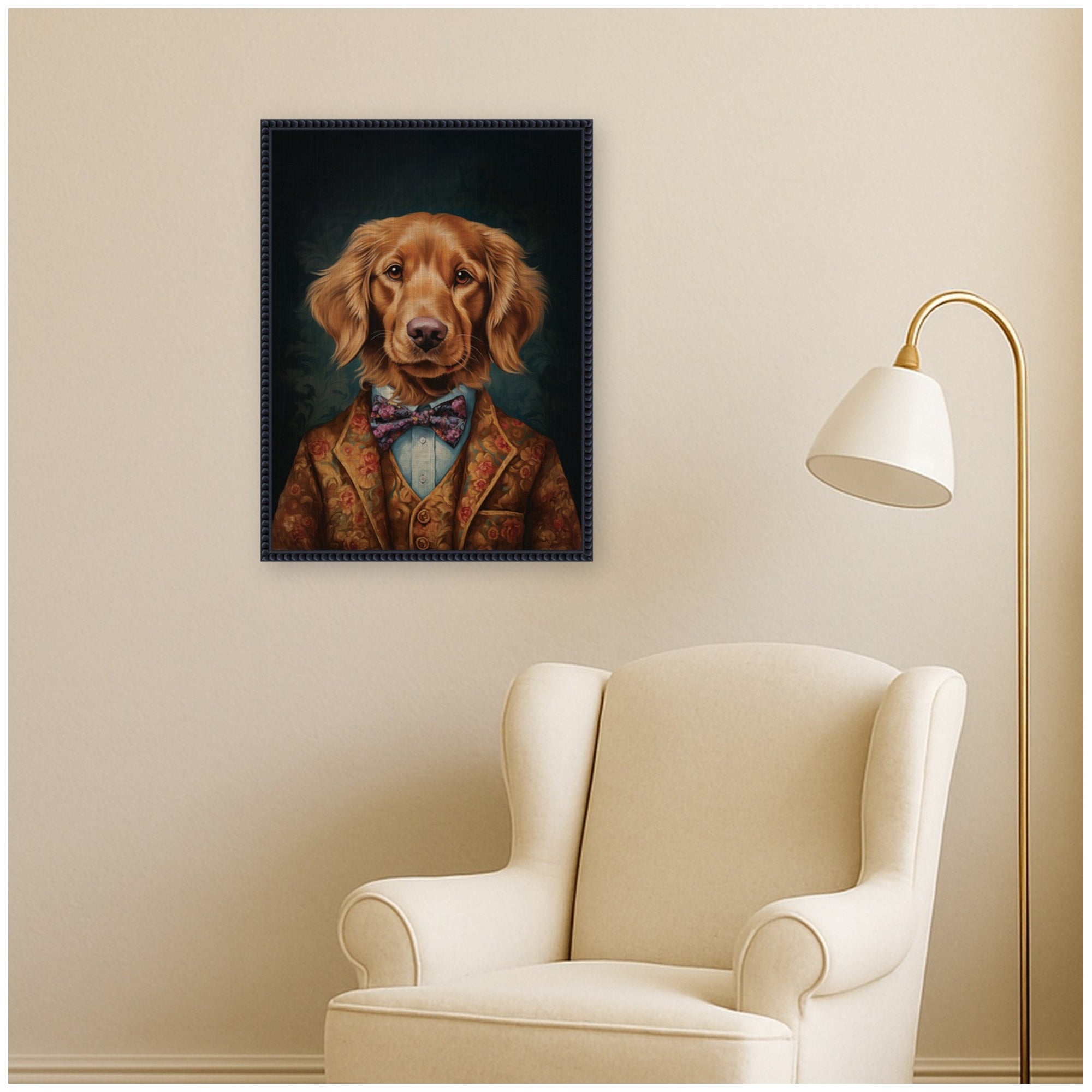 Framed Canvas 18x24 Sylvie Beaded Black 7