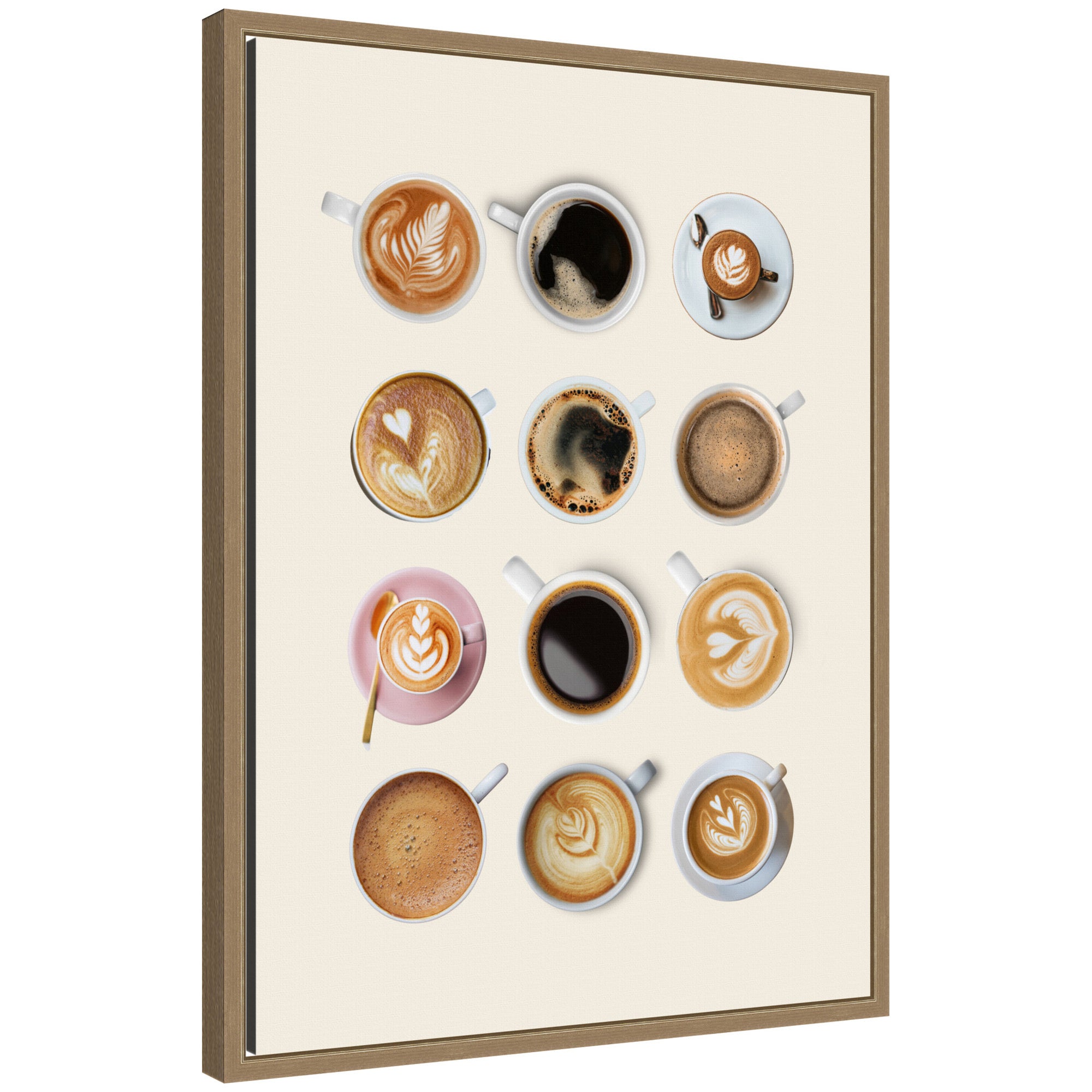 Framed Canvas Sylvie Dark Gold 18x24 1