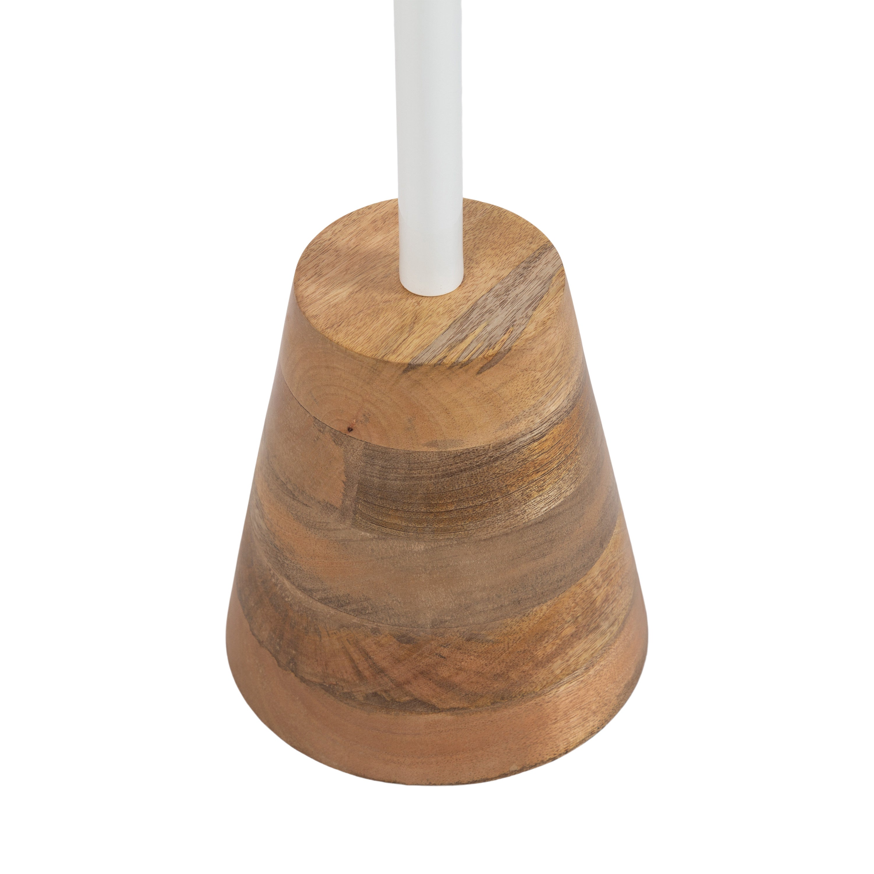 Side Table White Natural 14x14x24 4