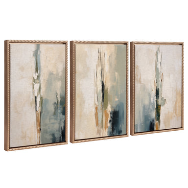 Art Set 3 Piece Set 18x24 Sylvie Beaded Dark Gold 1