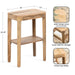Side Table Natural 16x10x25 2