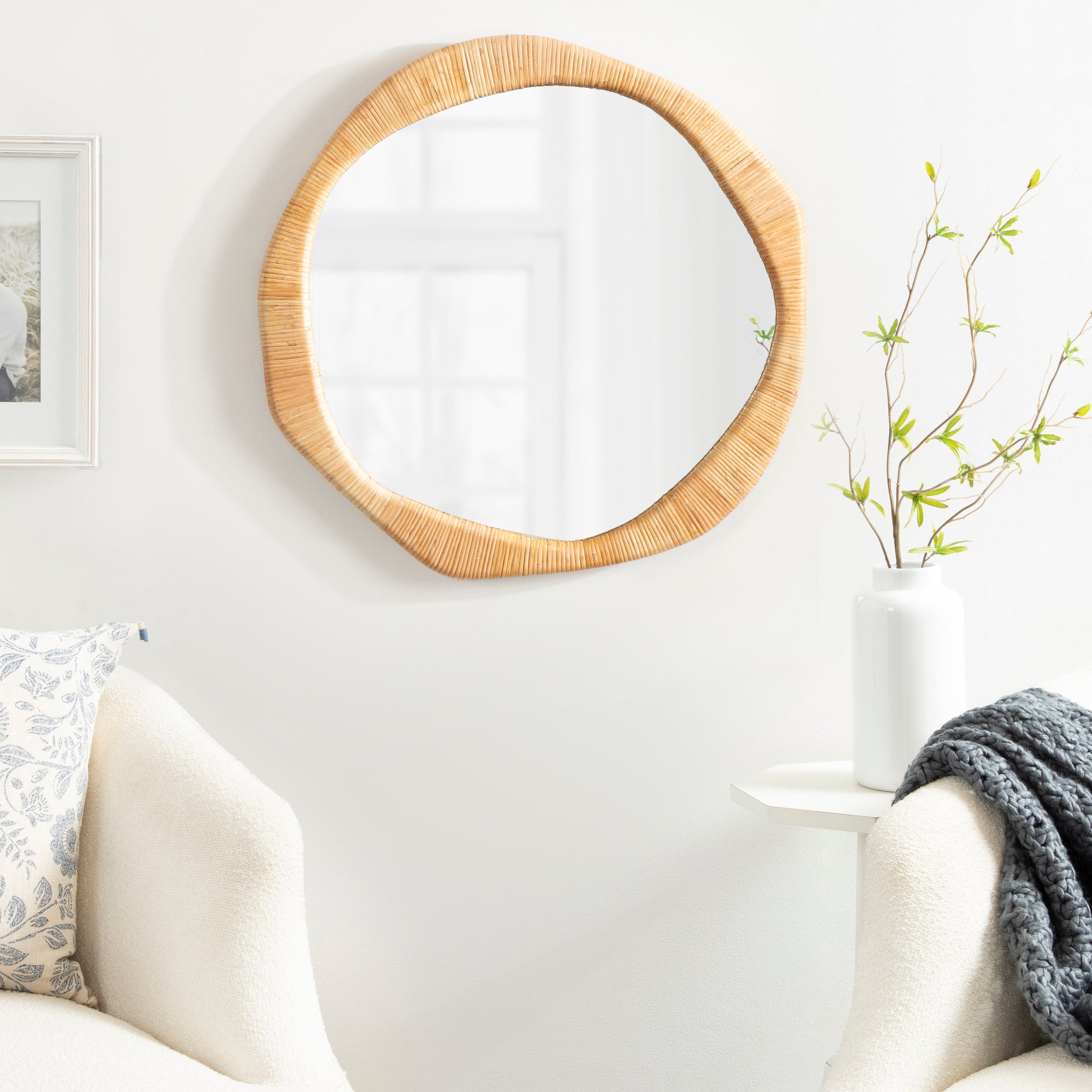 Kate and Laurel Rahfy Round Framed Wa...