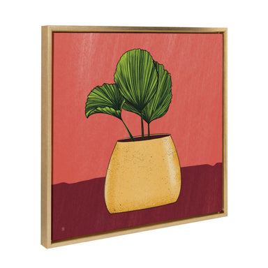 Framed Canvas Sylvie Dark Gold 22x22 2